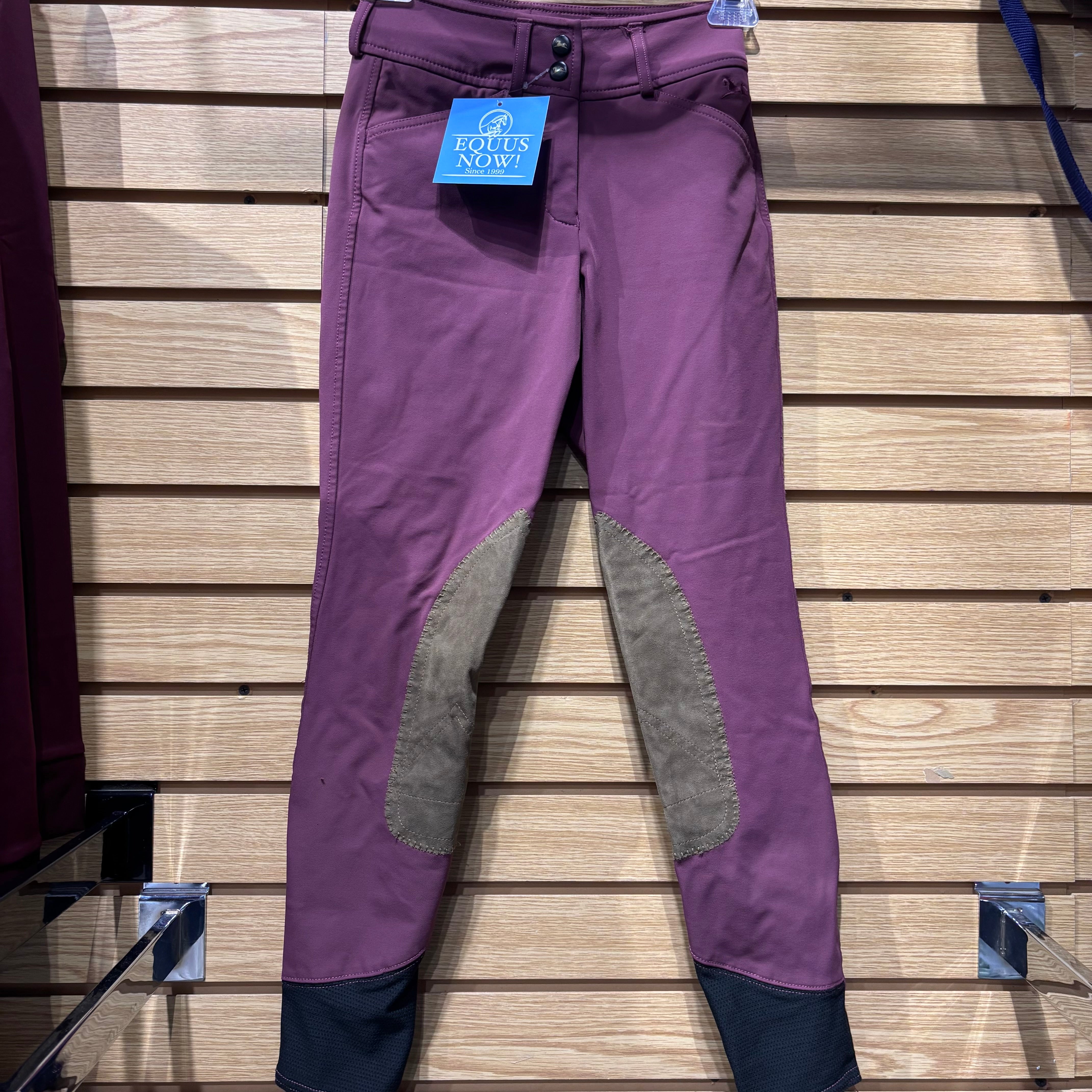 Used 22R Plum RJ Classics Knee Patch Breeches