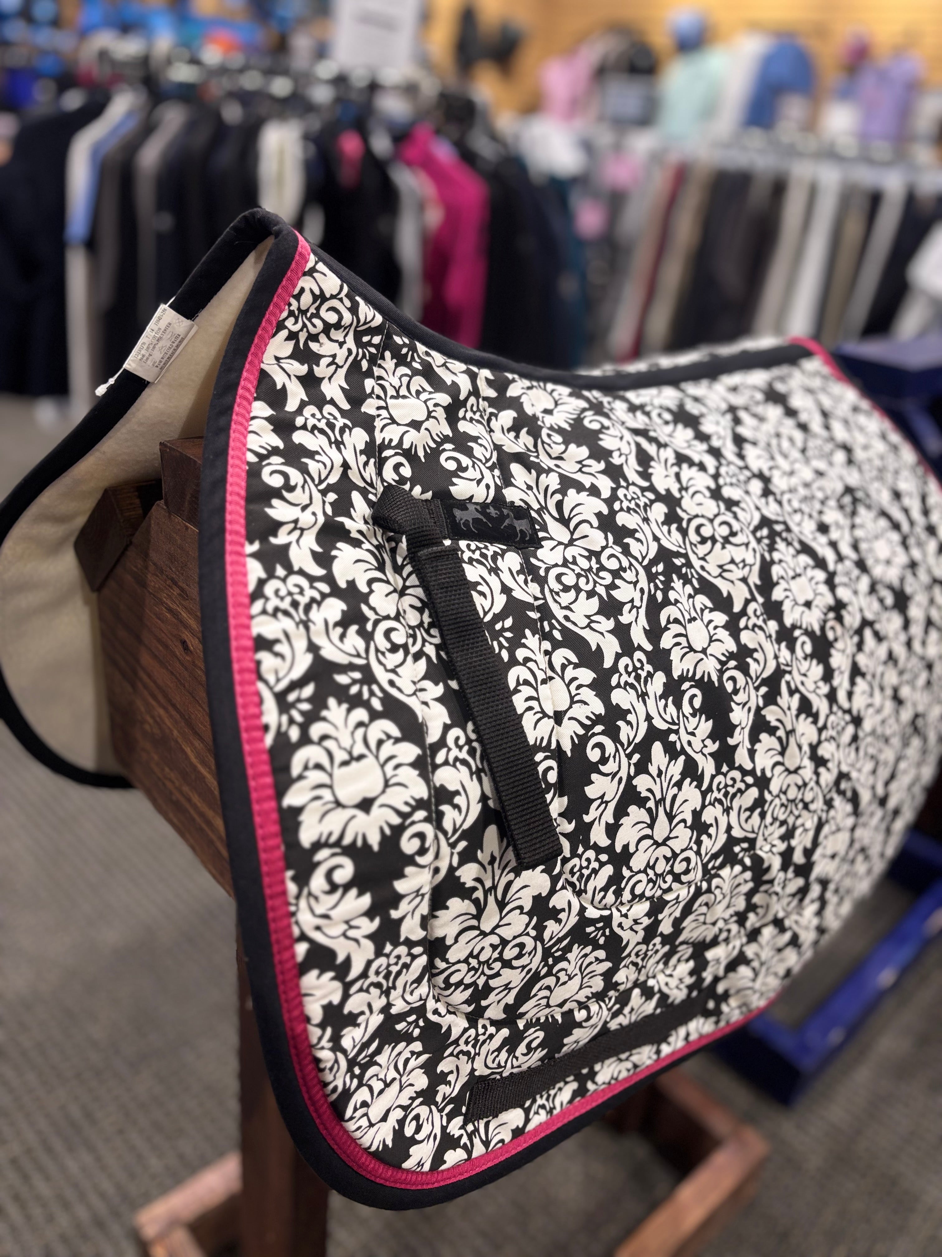 Used AP Black/White Equine Couture Saddle Pad