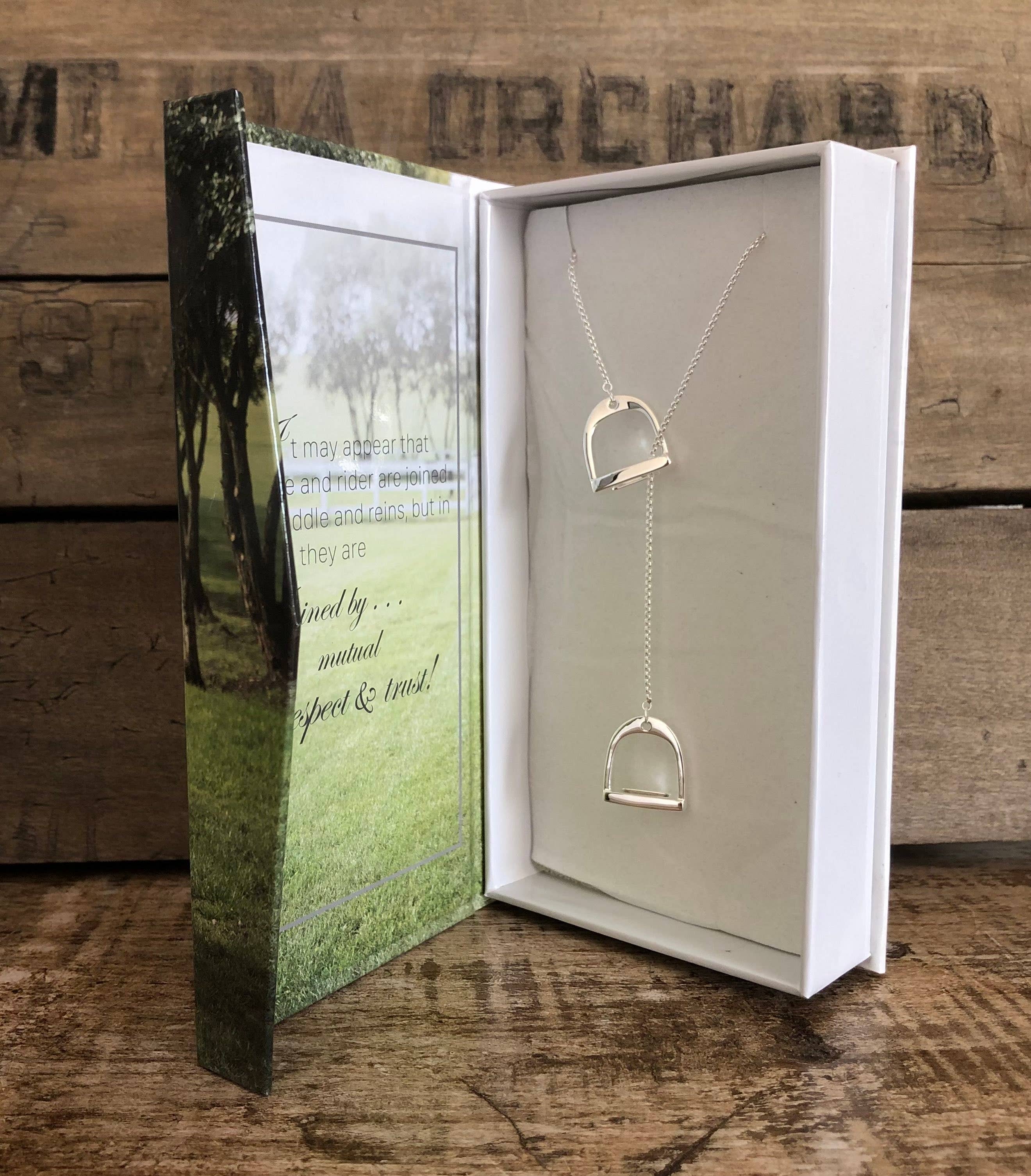 English Stirrup Necklace