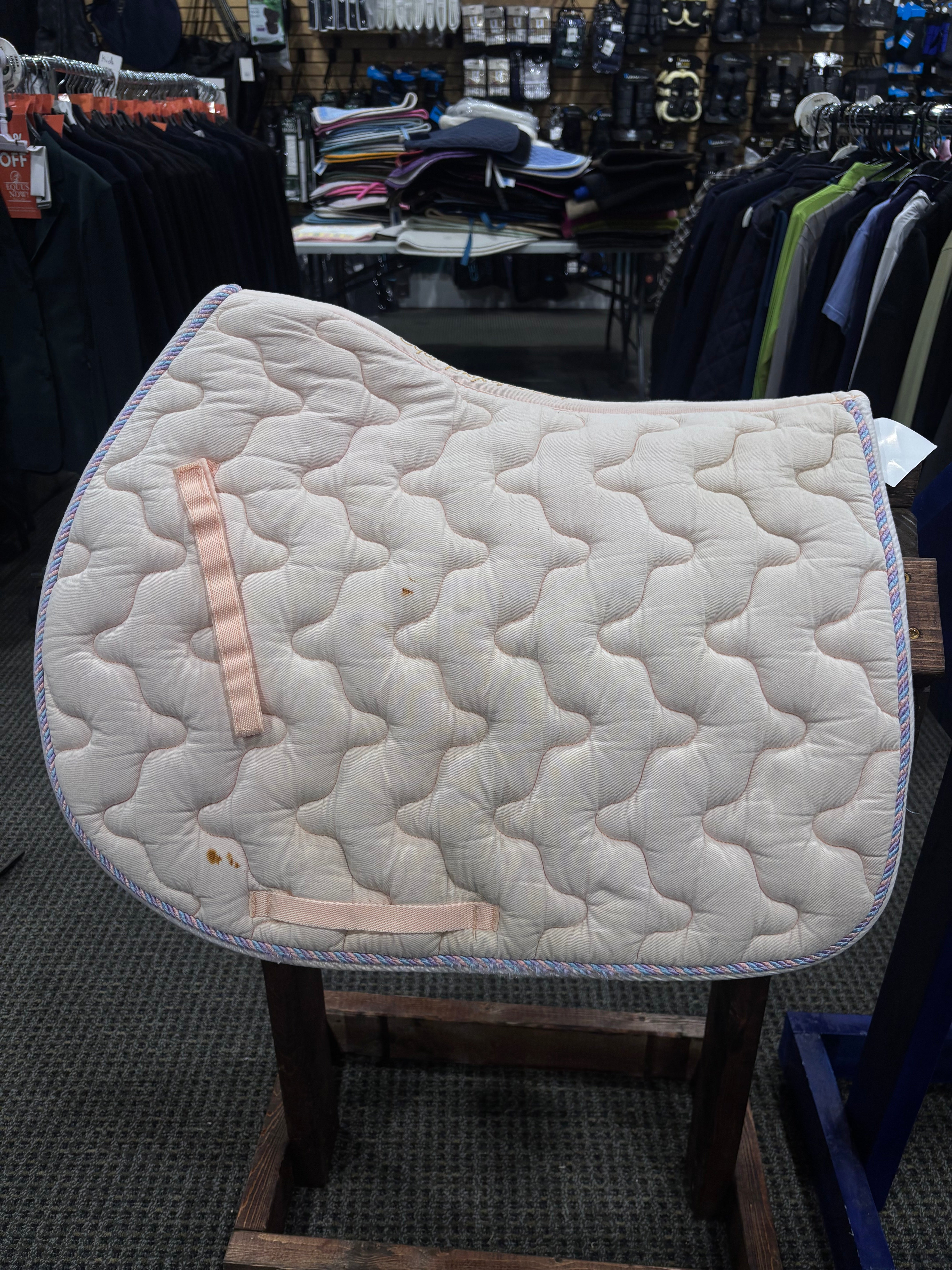 Used Full Sized Equi-Prix Blush Pink Saddle Pad