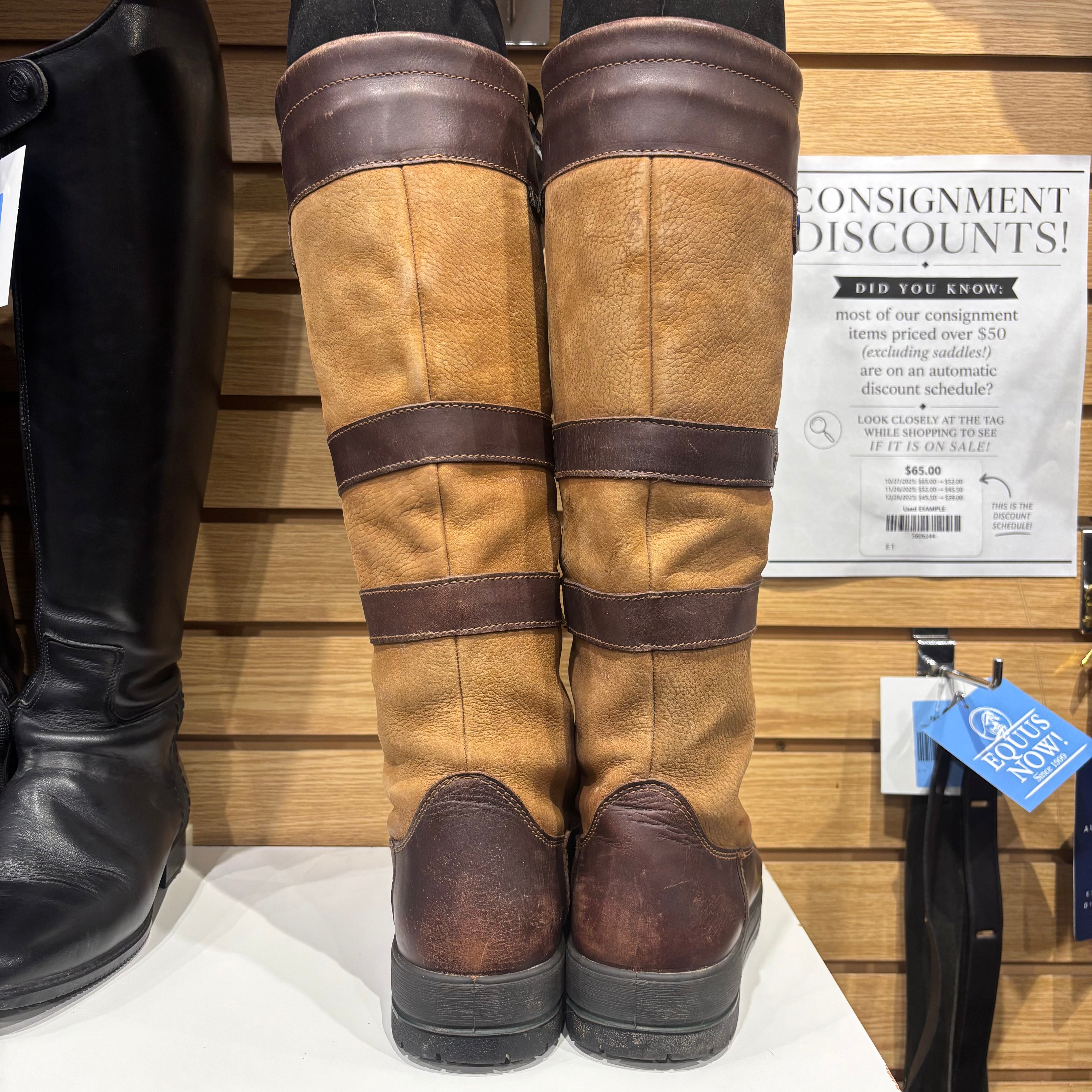 Used 40 Dubarry of Ireland Brown Country Boots