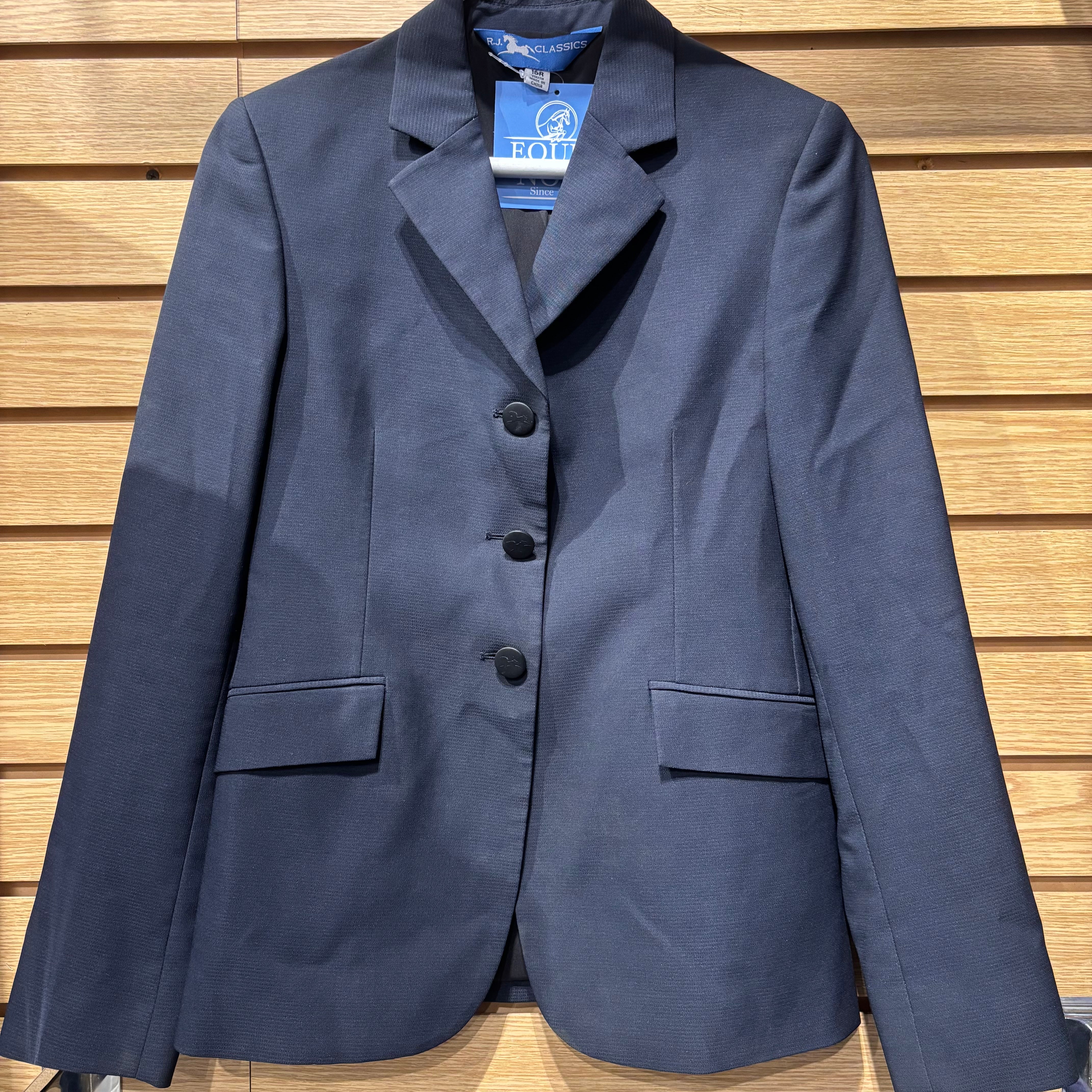 Used Youth 16R Navy RJ Classics Hunt Coat