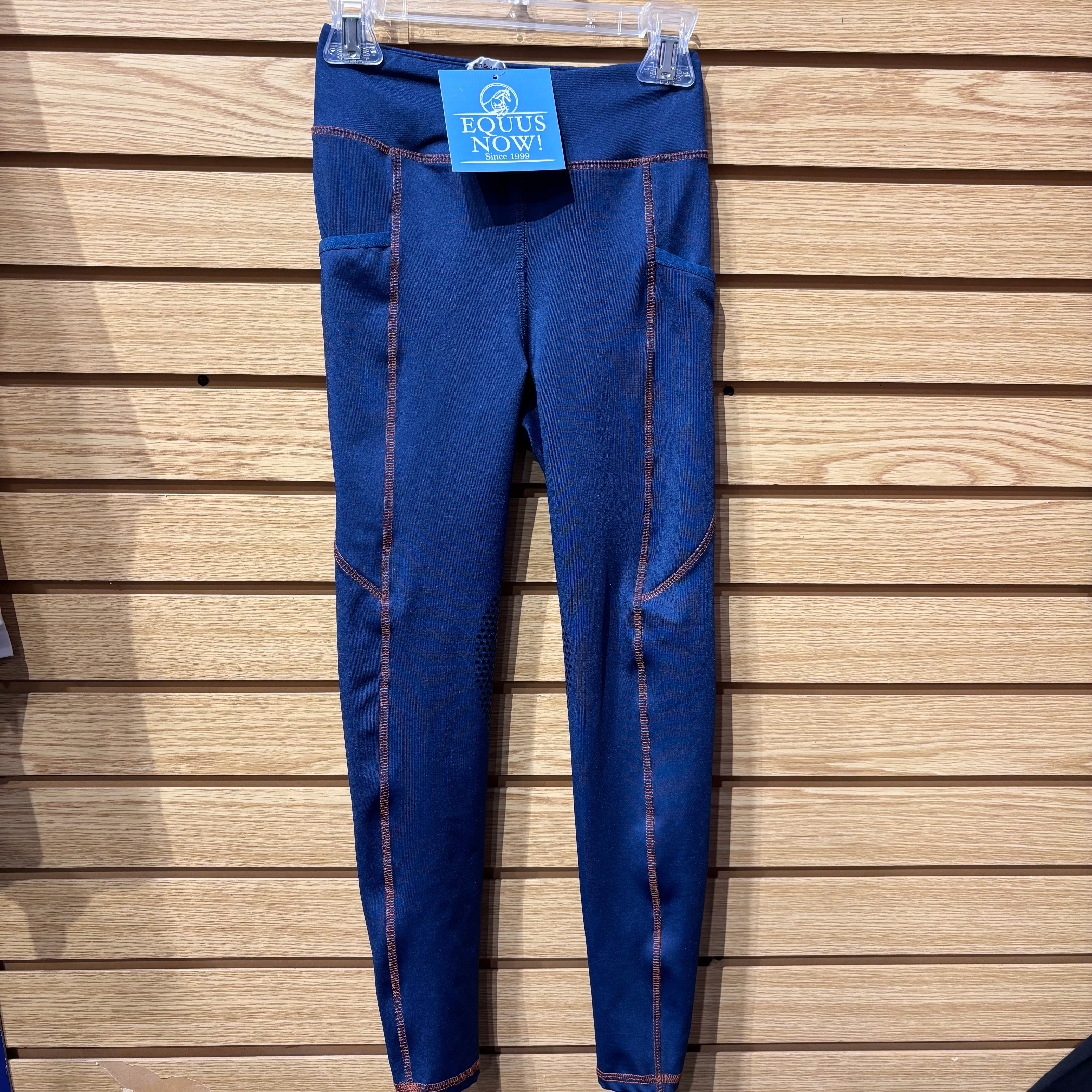 Used Youth Small Blue Riding Sport Tights