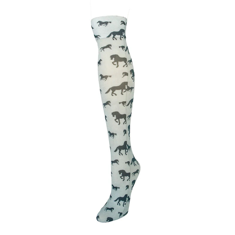 Ovation Ladies Patterned Zocks Riding Boot Socks