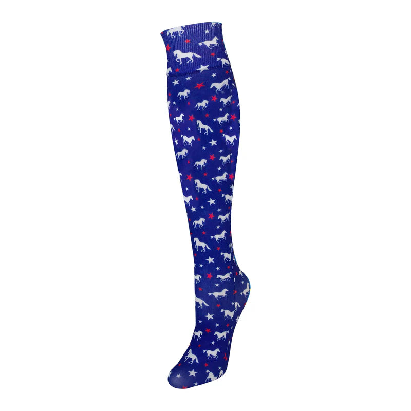 Ovation Ladies Patterned Zocks Riding Boot Socks