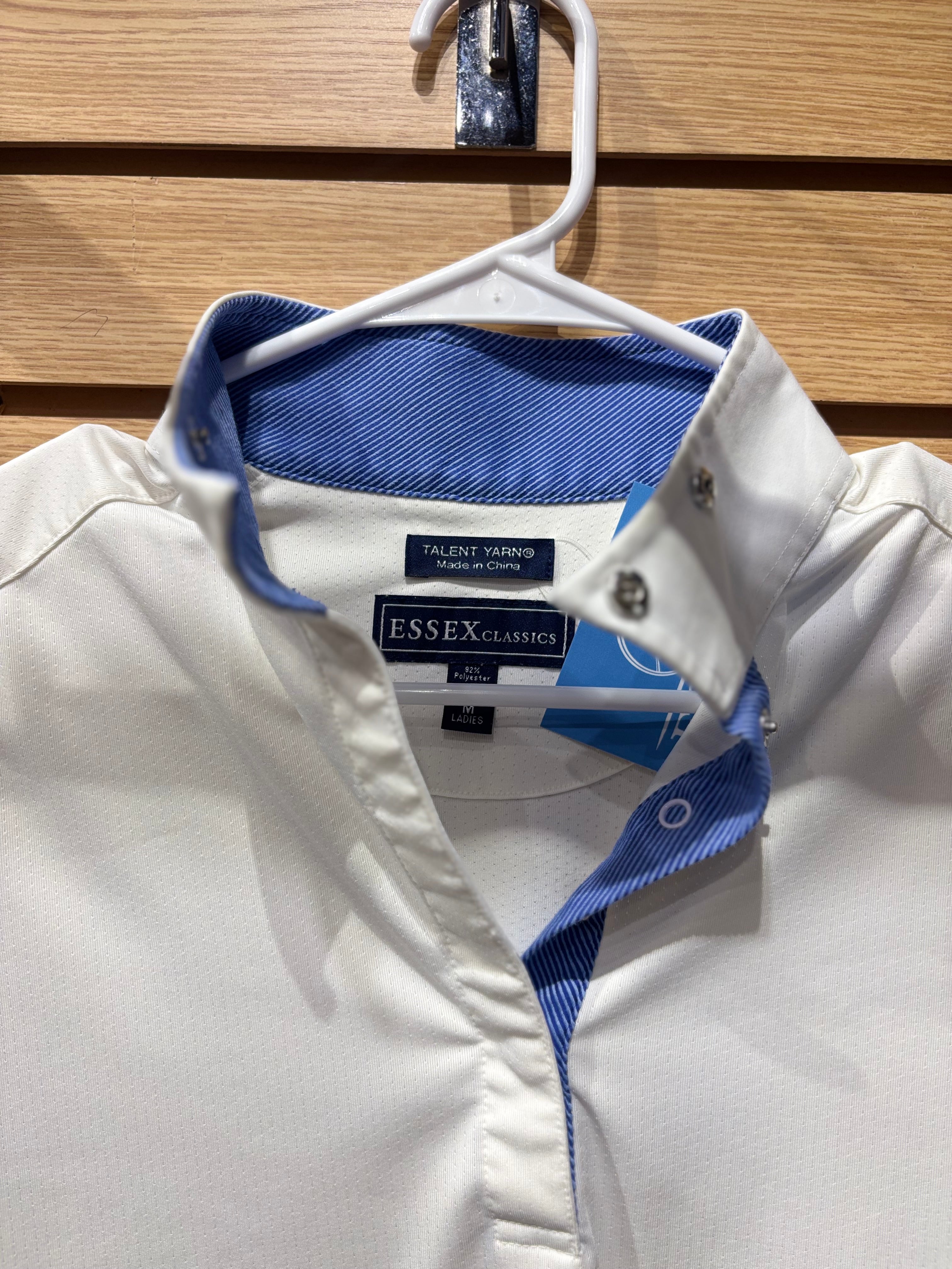 Used Medium White Essex Classics Long Sleeve Show Shirt
