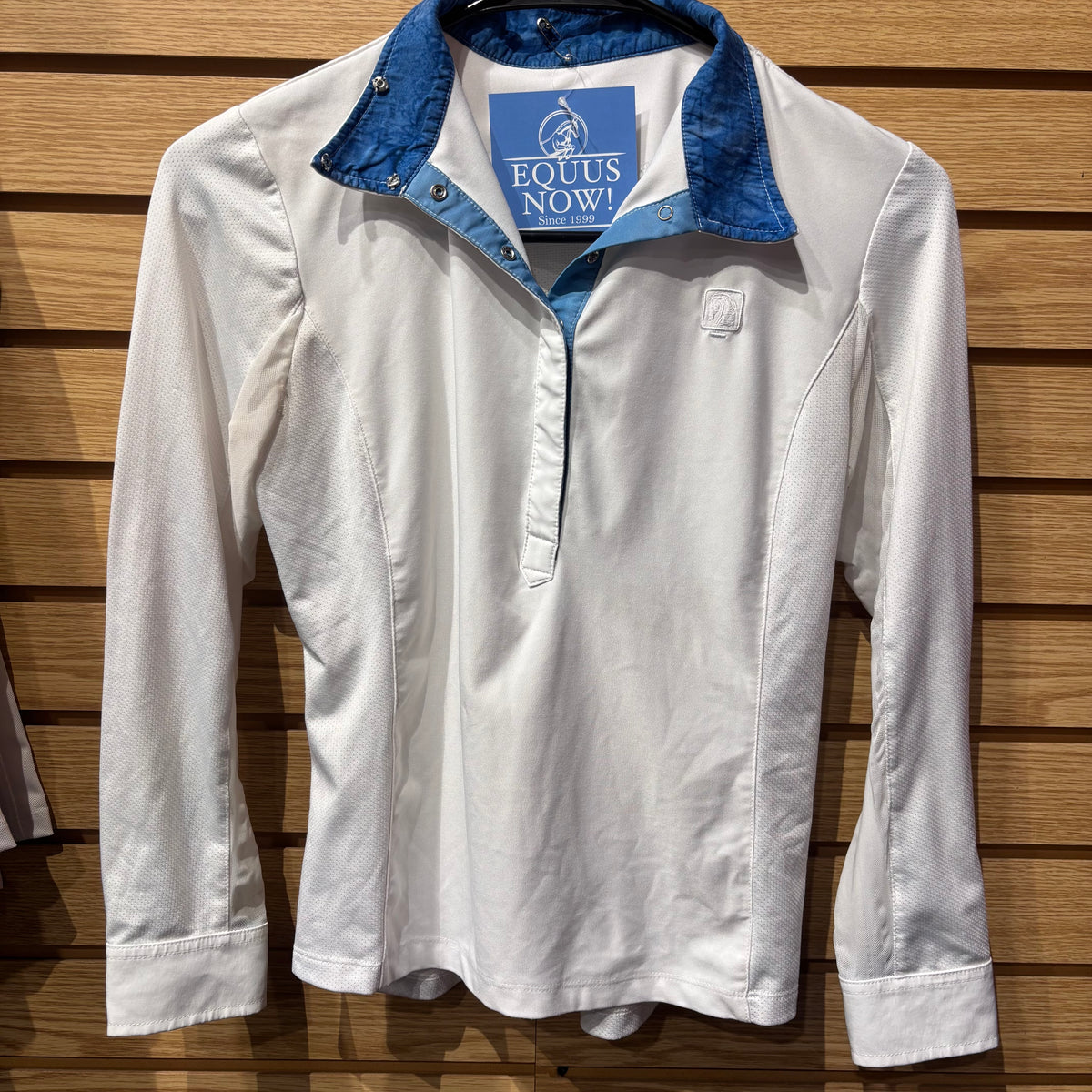 Used Youth Large White Romfh Chill Factor Show Shirt