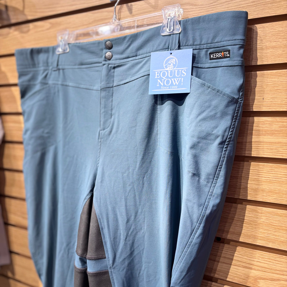 Used 2XL Blue Kerrits GripTek Full Seat Breeches