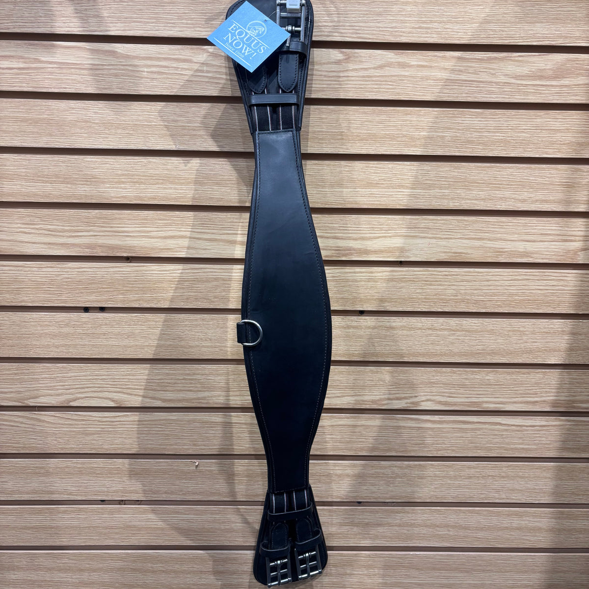 Used 32" Black Leather Dressage Girth