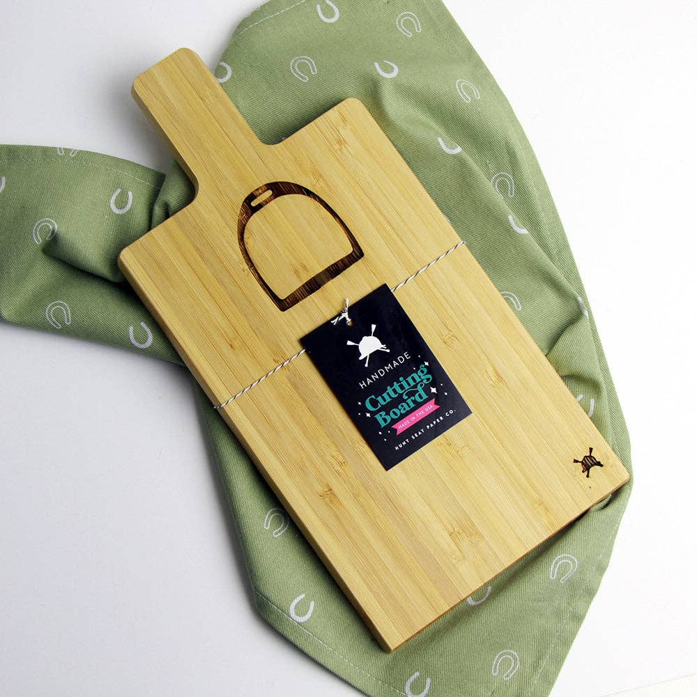 Hunt Seat Paper Co. - Stirrup Iron Bamboo Mini Charcuterie Board