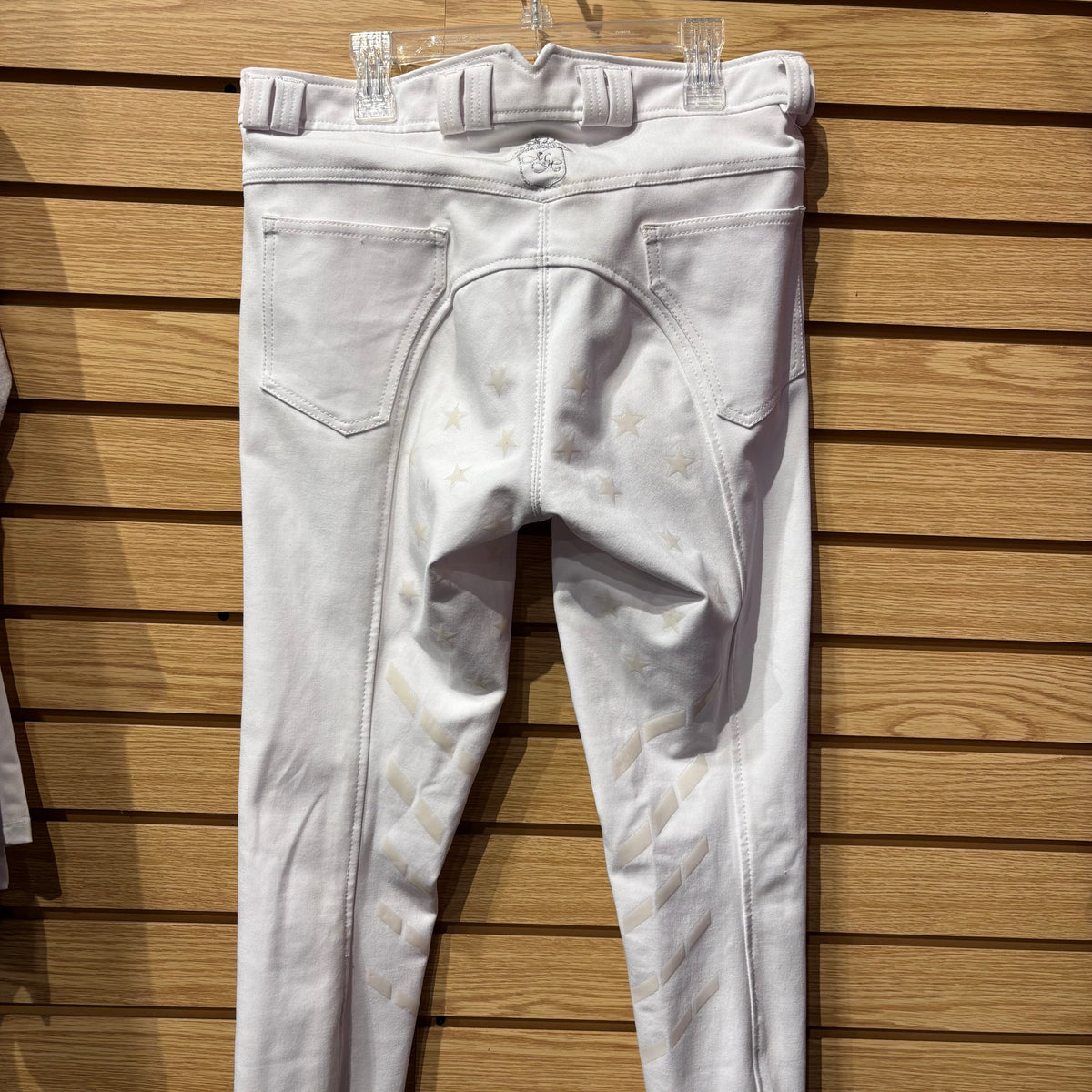 Used Mink Horse of Denmark EU 40 White Full Seat Breeches