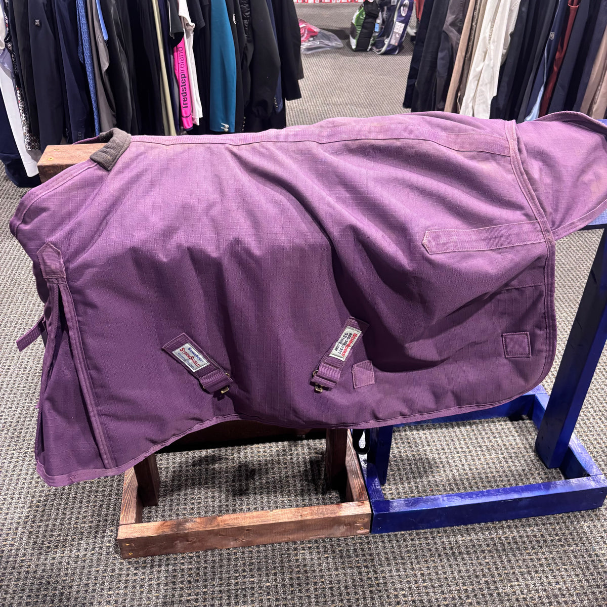 Used 48" Purple Schneiders Medium Turnout Blanket