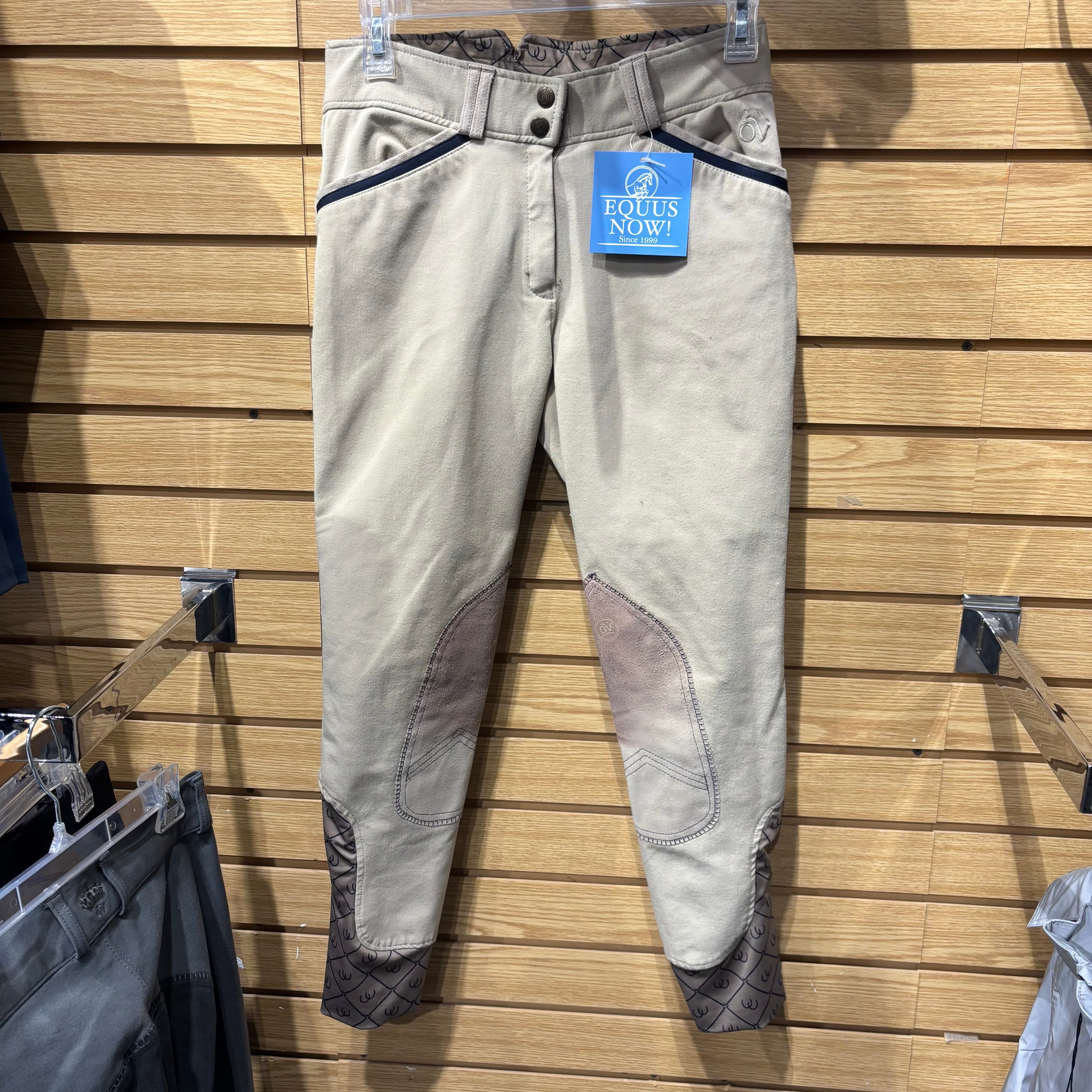 Used 28R Ovation Tan Knee Patch Breeches