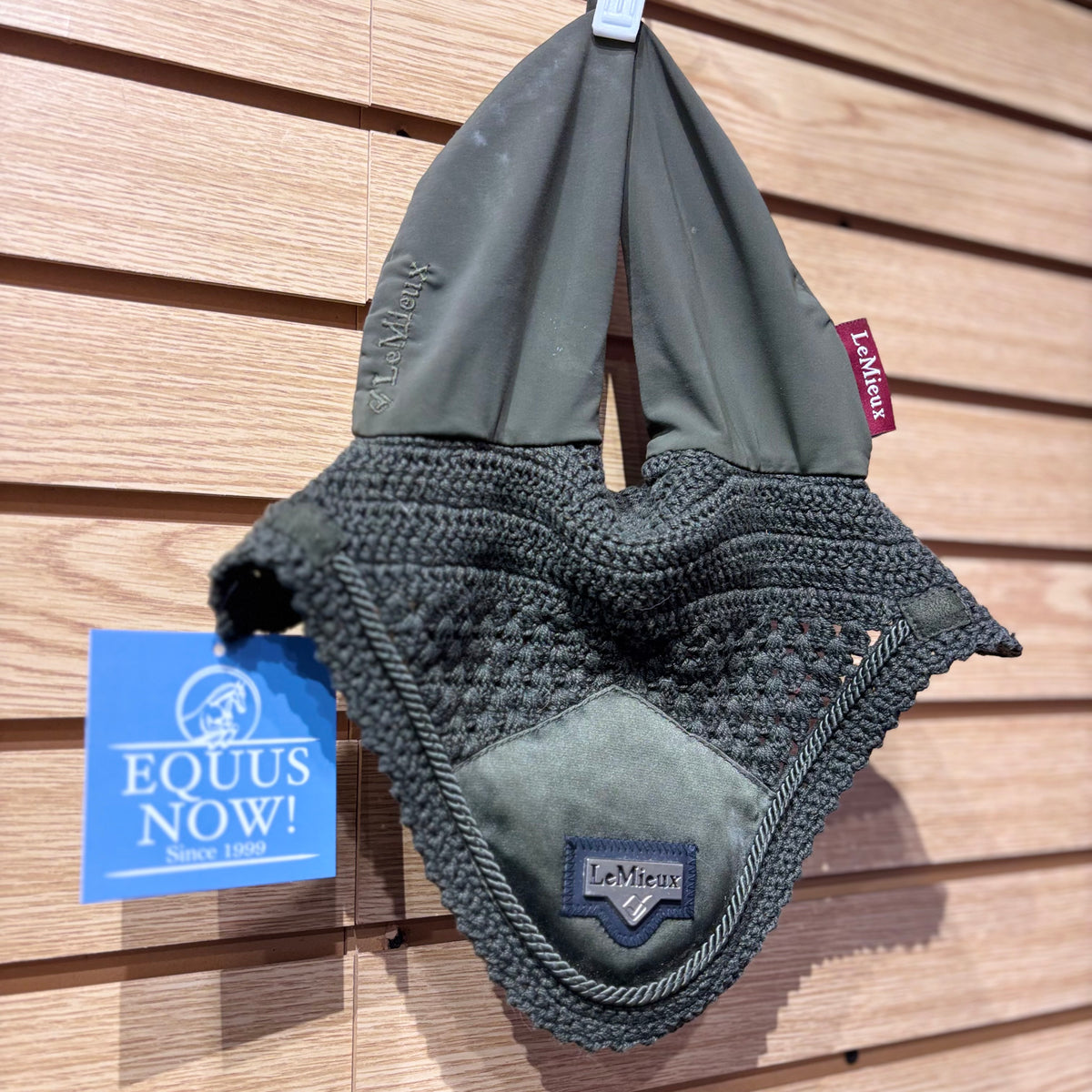 Used Large Green LeMieux Fly Bonnet