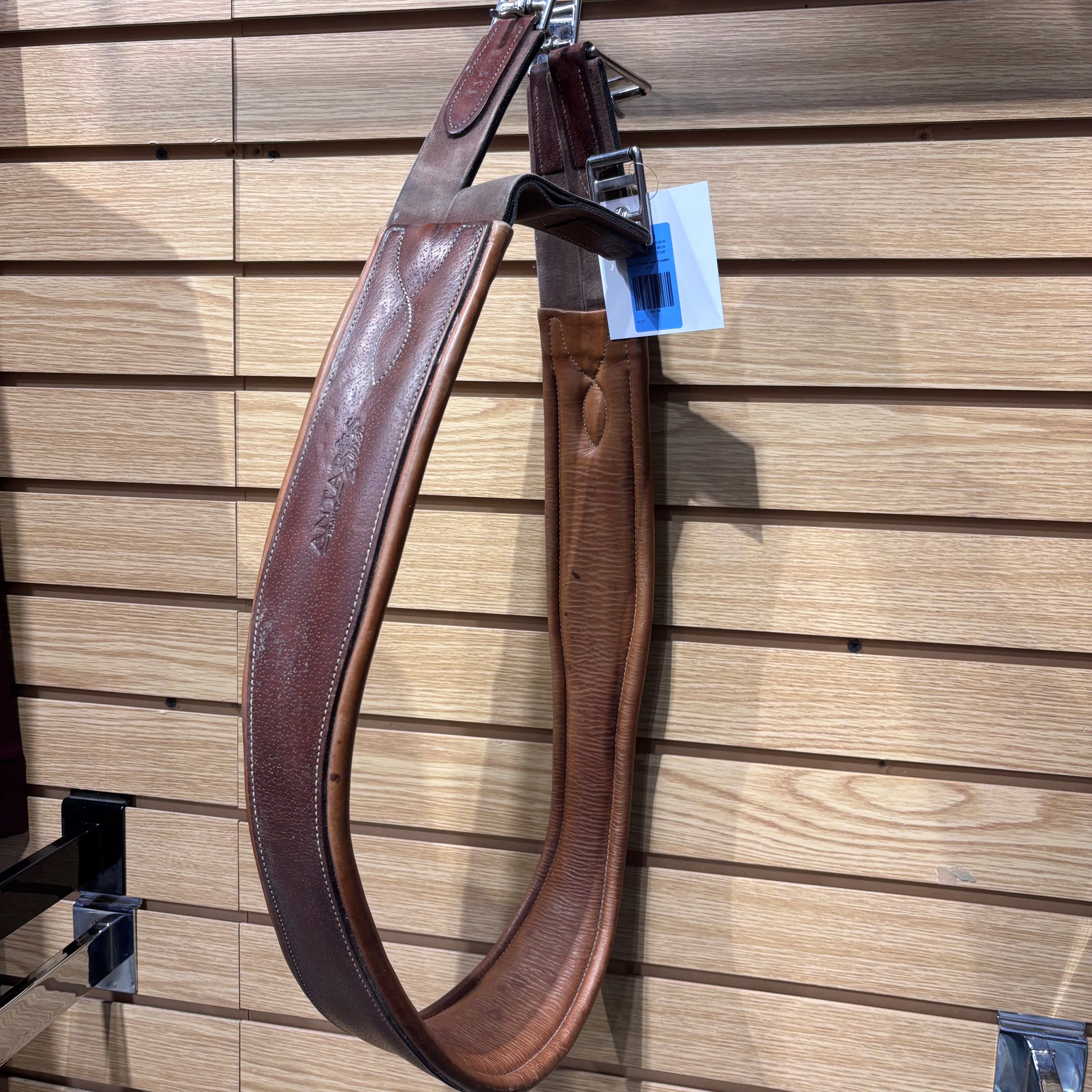 Used 54" Brown Antares Leather Girth