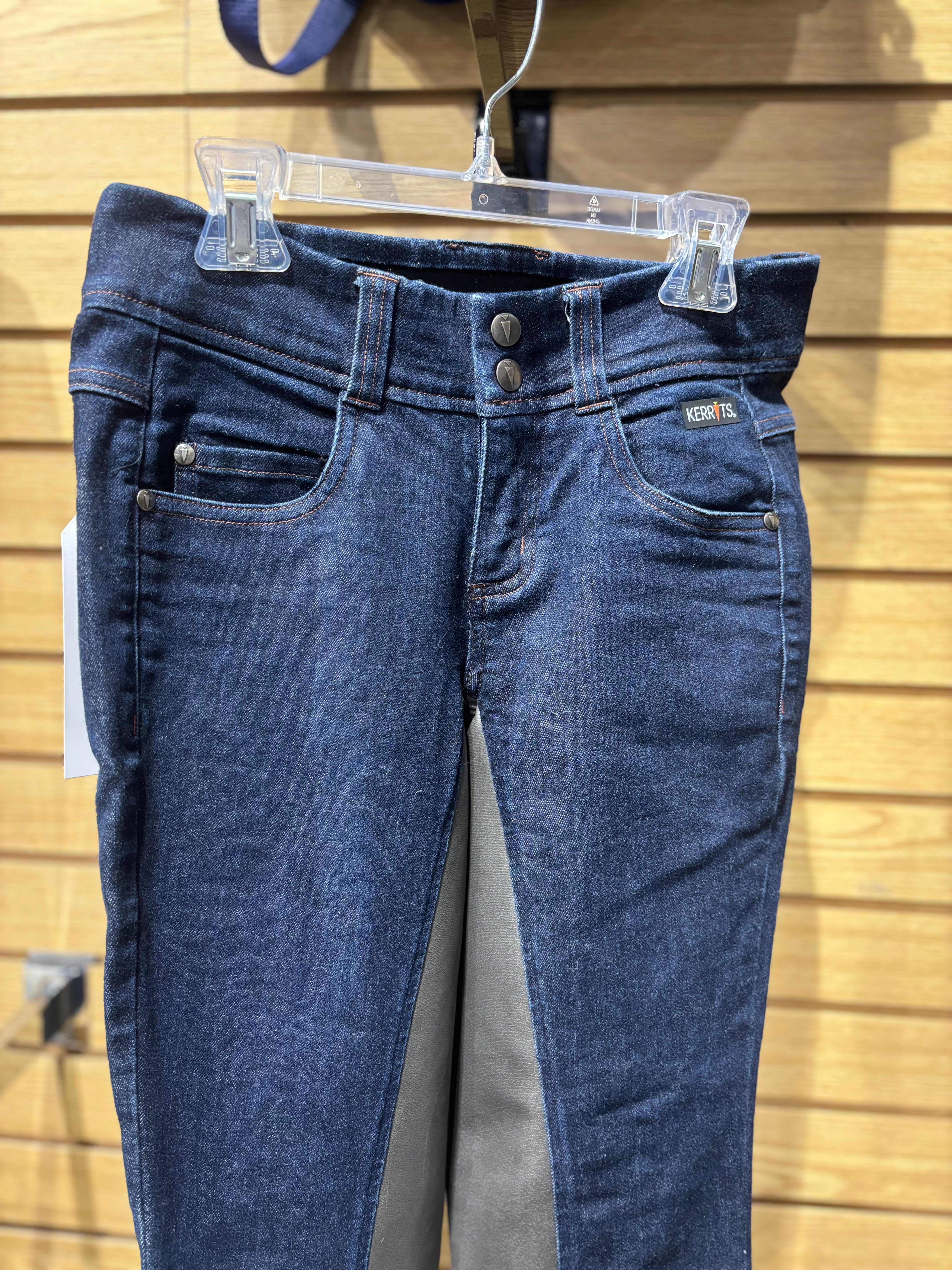 Used Kerrits Denim Full Seat Breeches