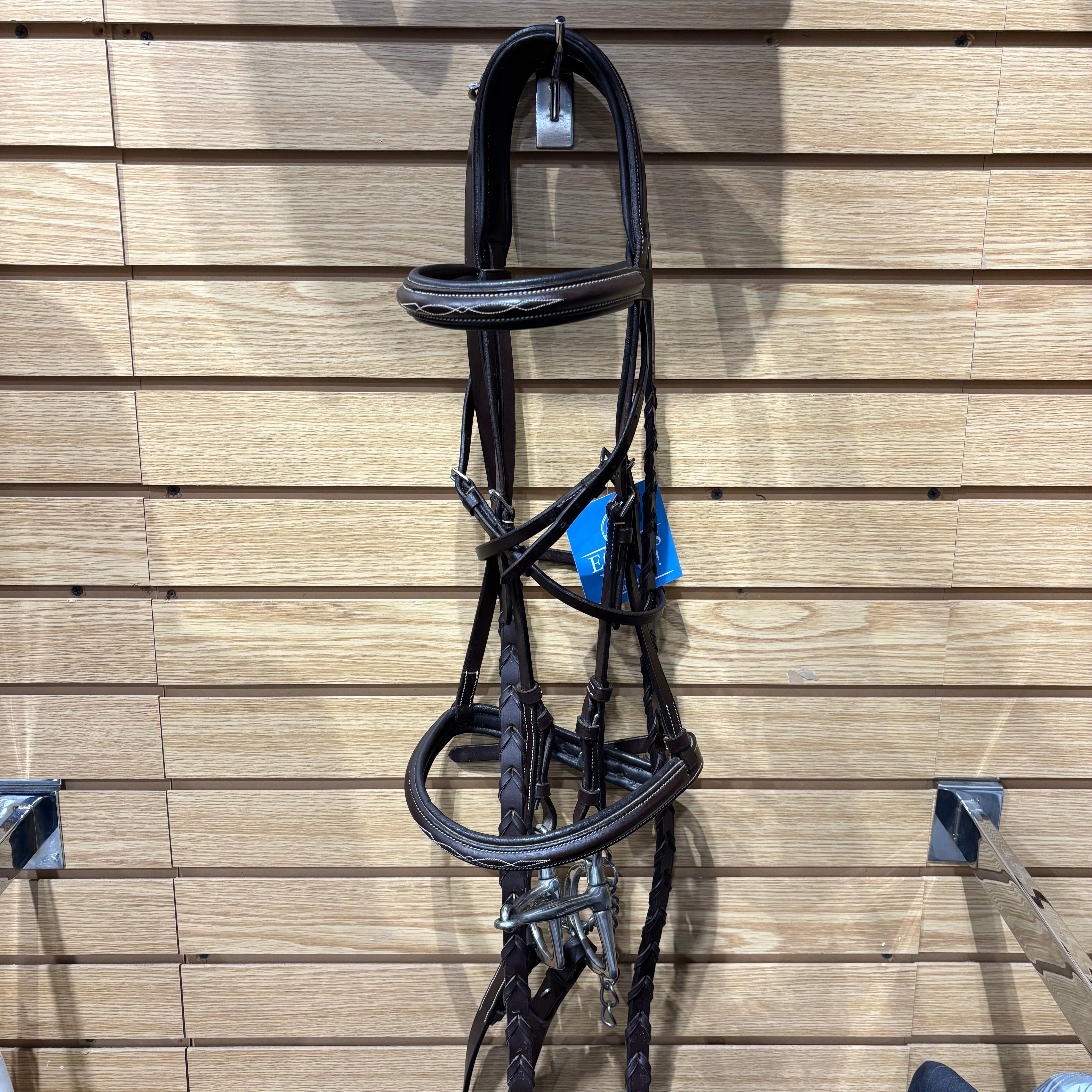 Used Full Brown Monocrown Bridle with Reins and Bit