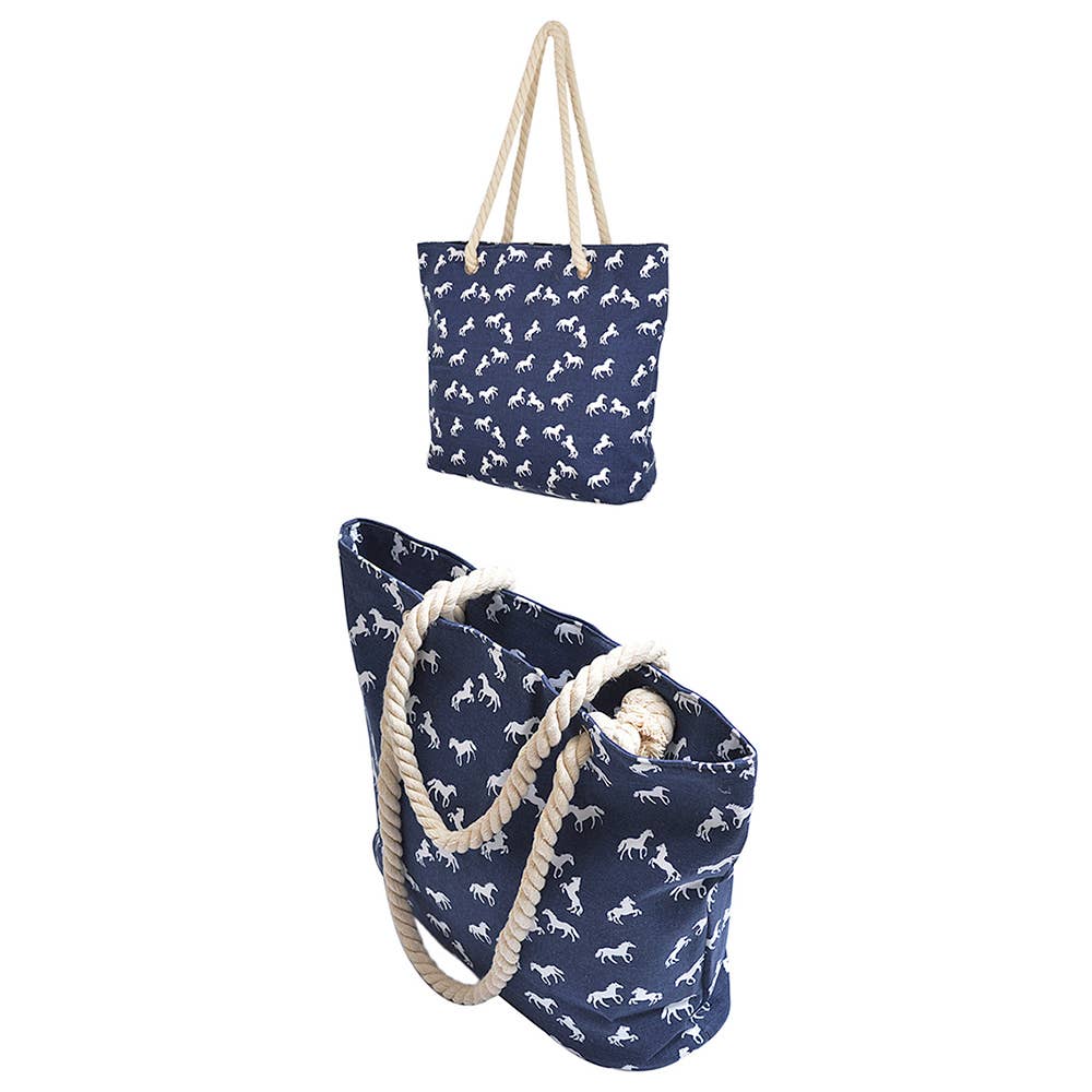 HORSE PRINT TOTE BAG