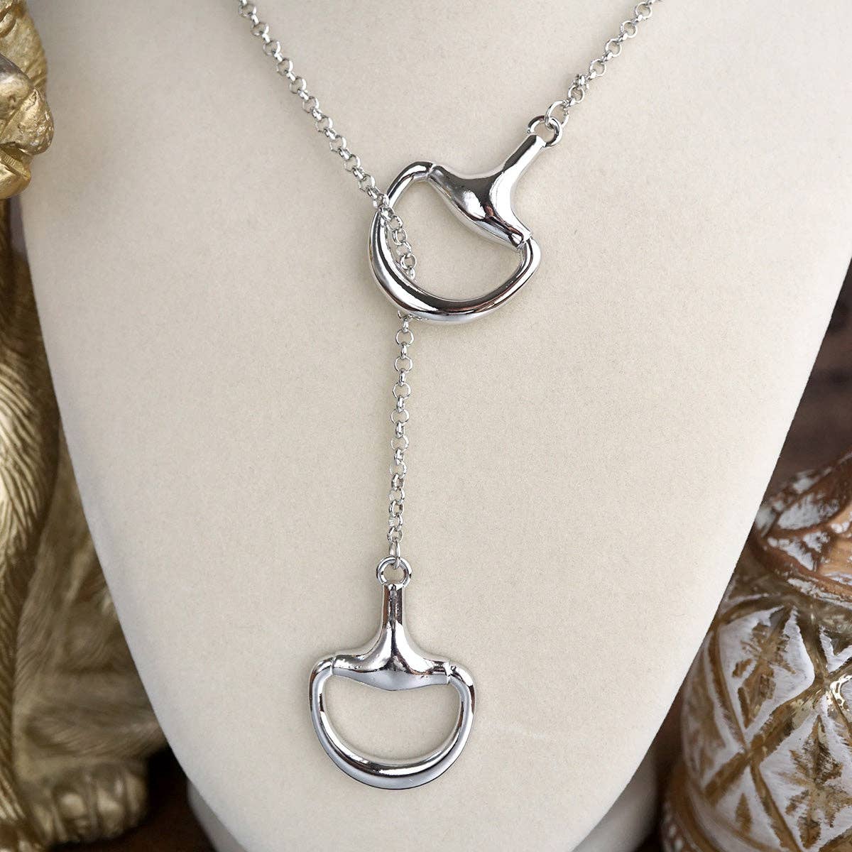 Rider’s Link – Adjustable Horse Bit Lariat Necklace