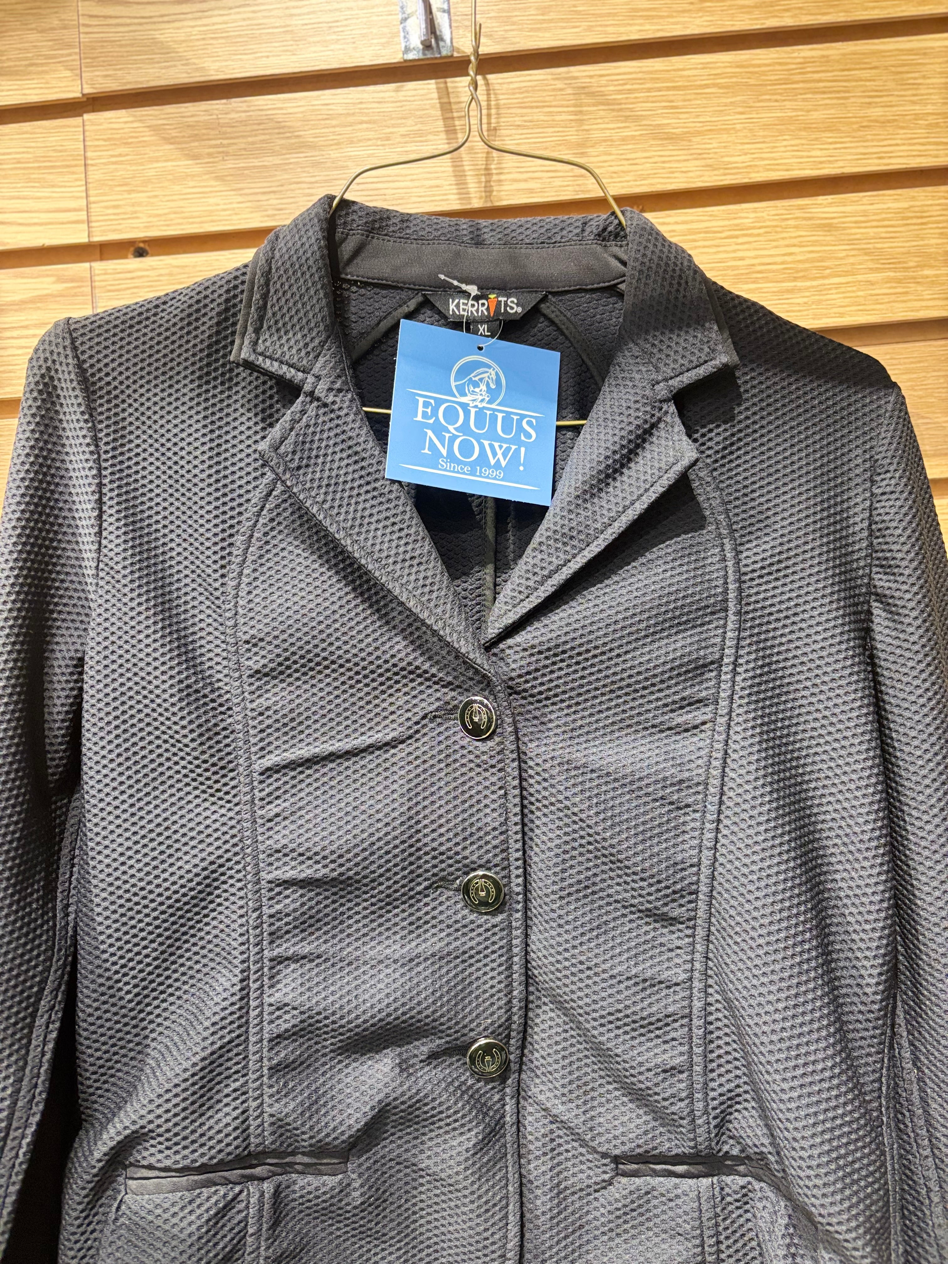 Used Kerrits Affinity Aero JR XL Black Show Coat