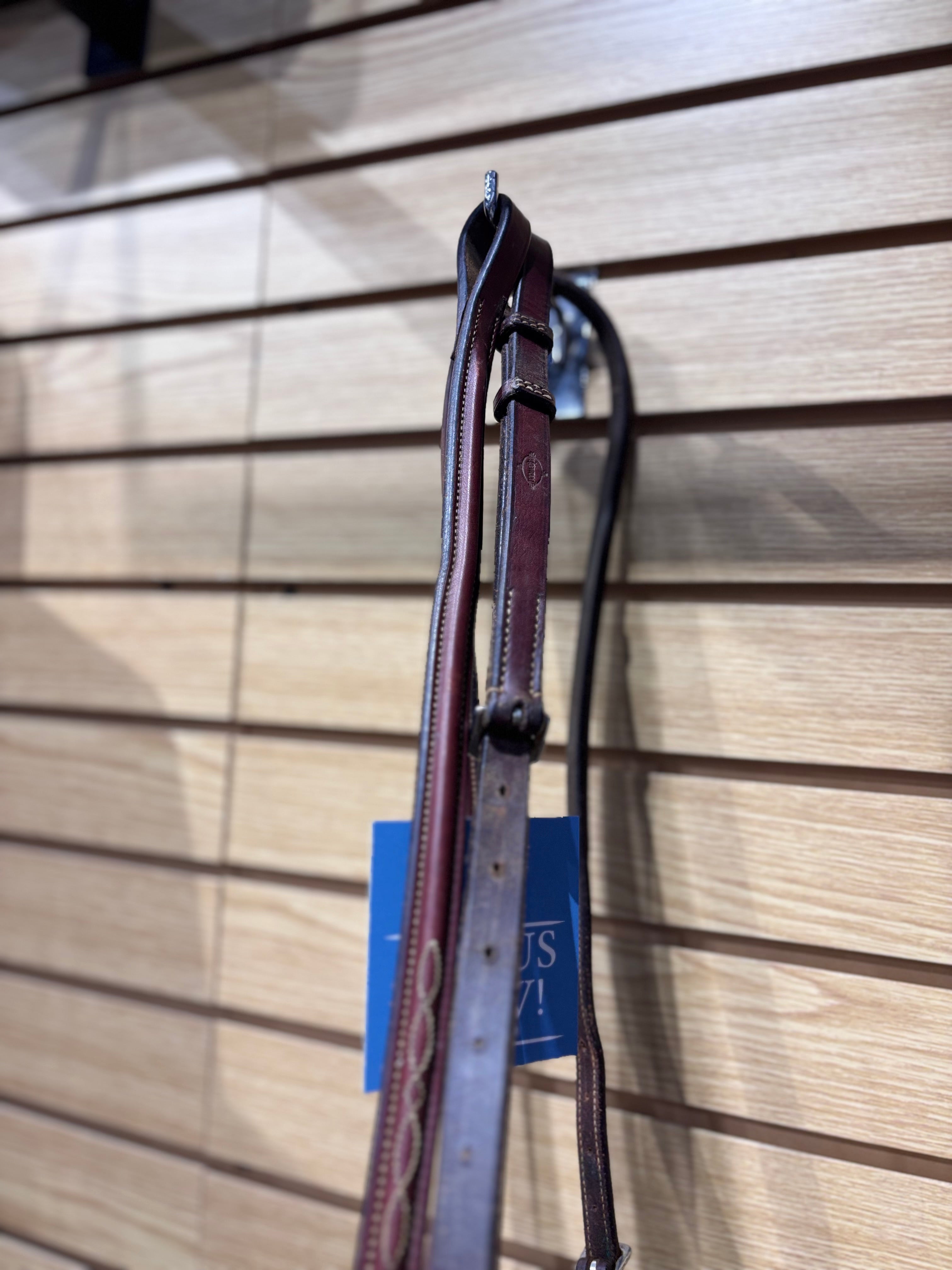 Used Horse Brown Edgewood Standing Martingale *has nameplate*