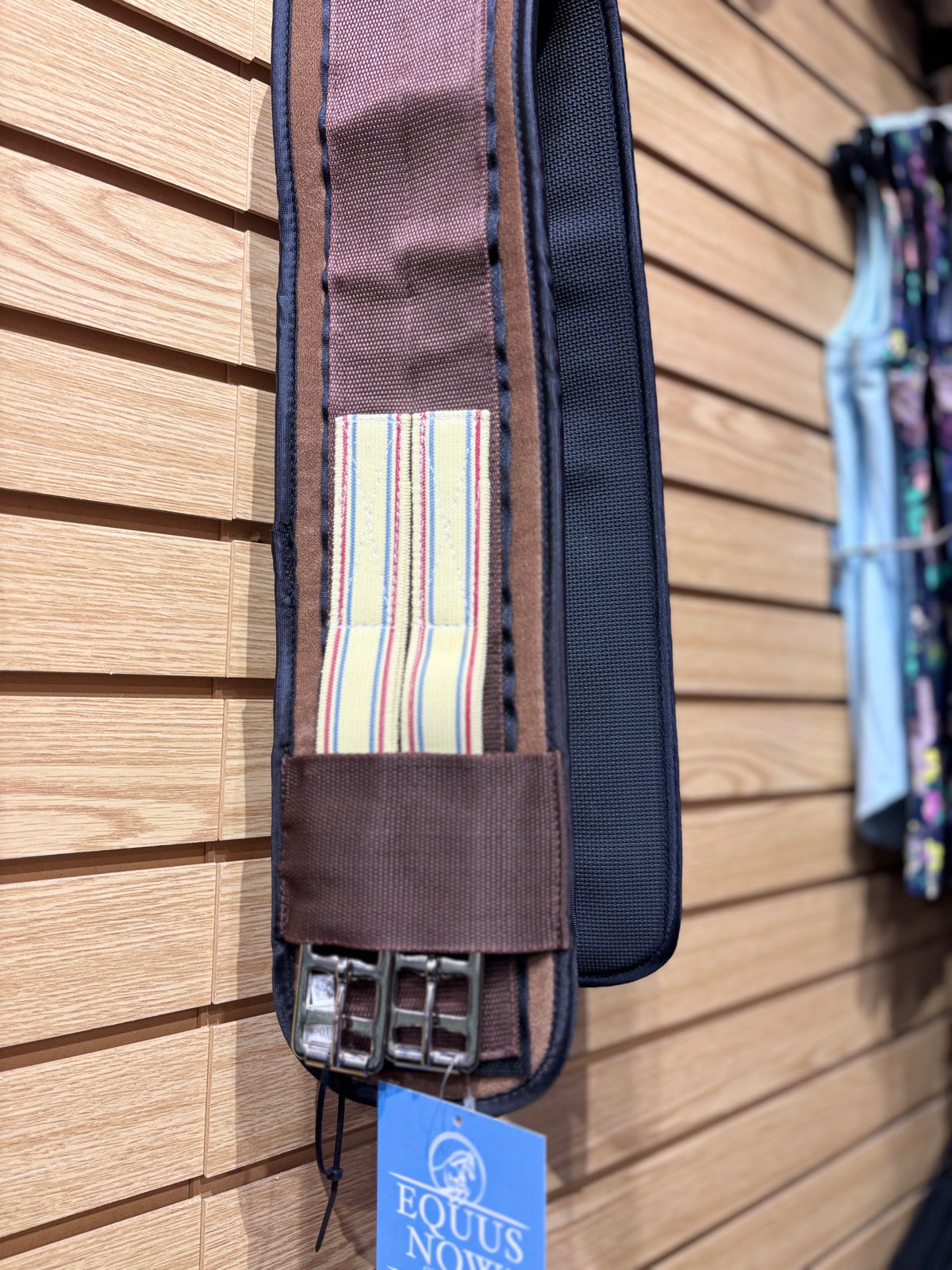 Used 44" Brown Washable Lining Synthetic Girth