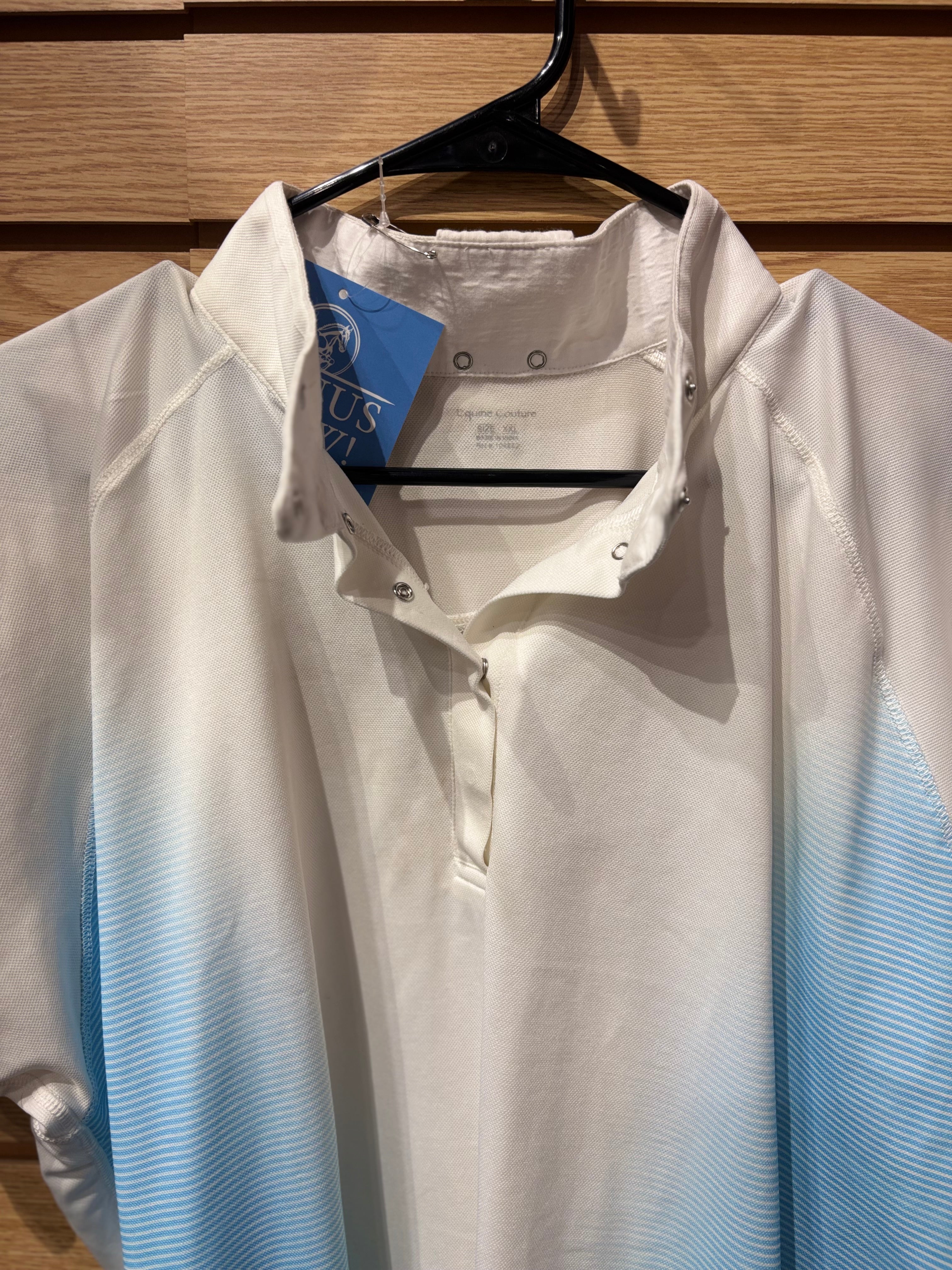 Used XXL White Equine Couture Show Shirt