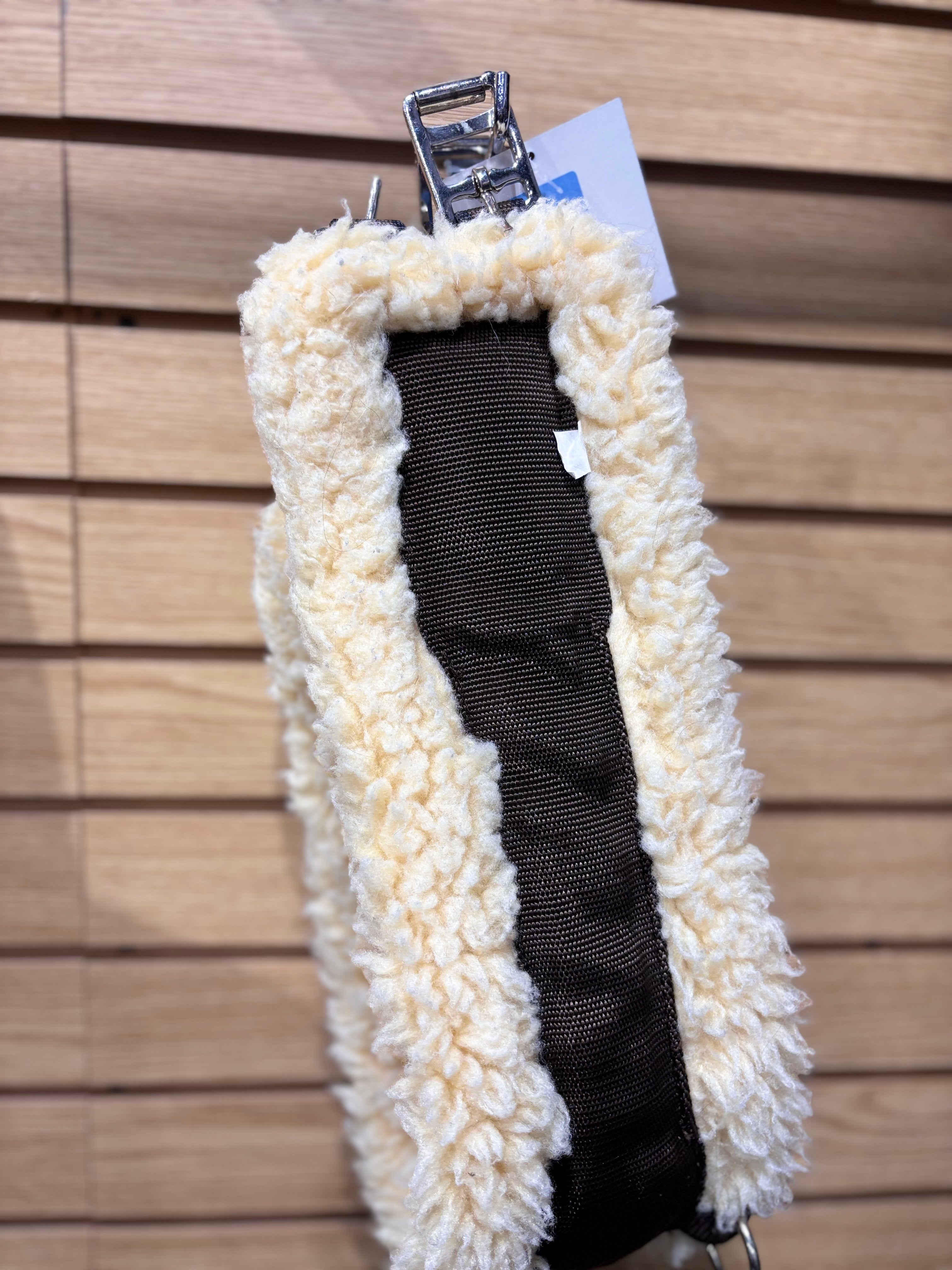 Used 38" Brown Fluffy Fleece Girth