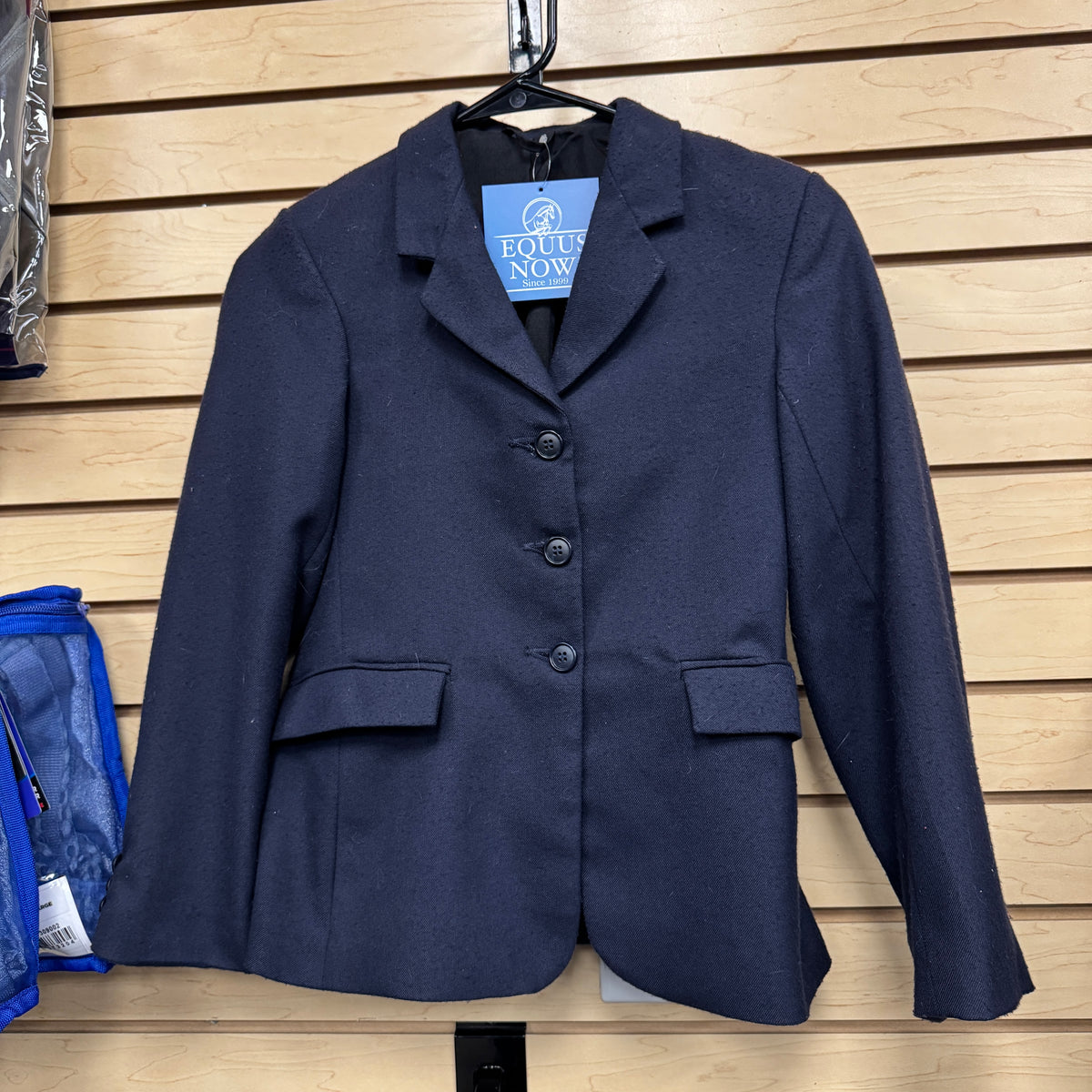 Used Youth 12 Navy Tuffrider Hunt Coat