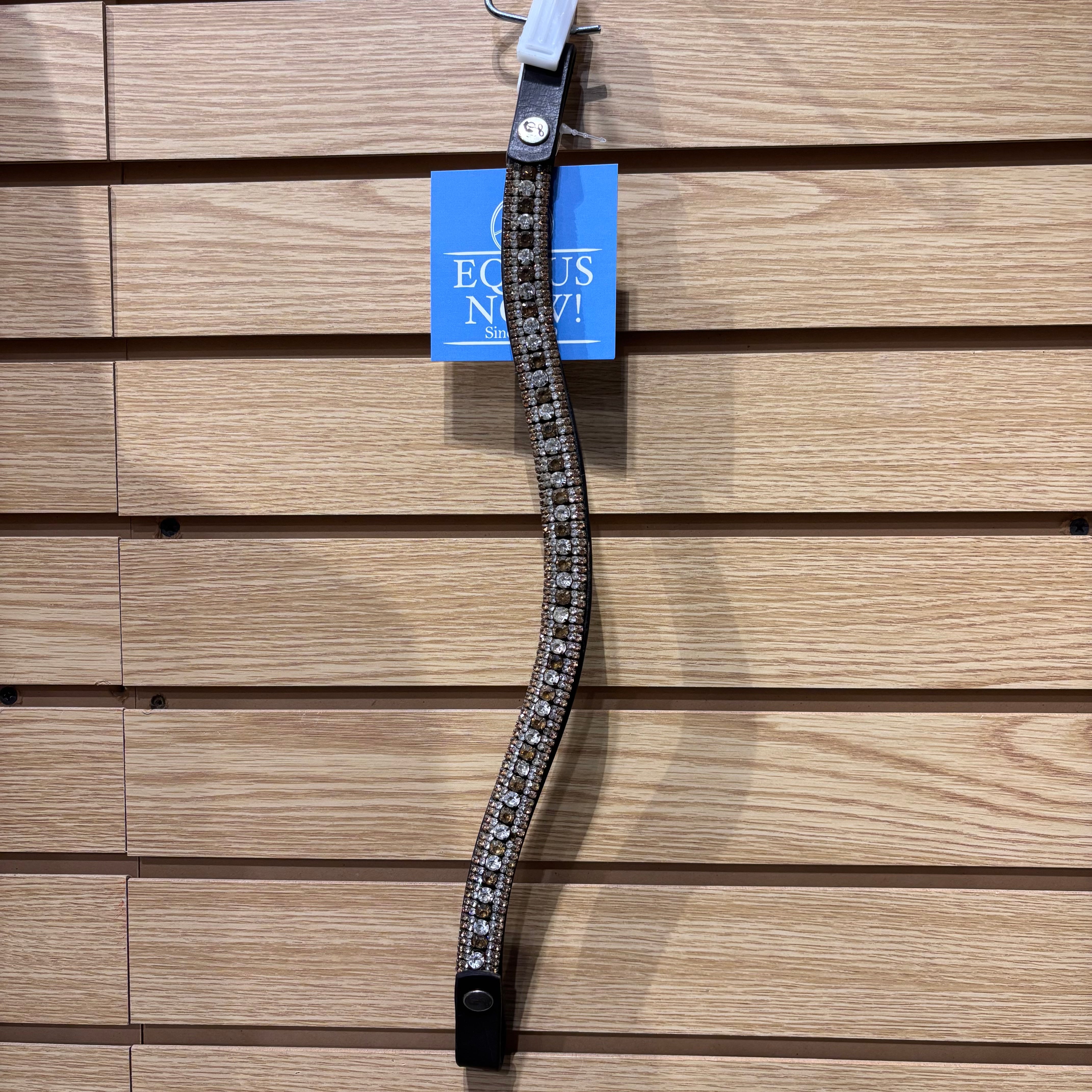 Used Brown Crystal Browband