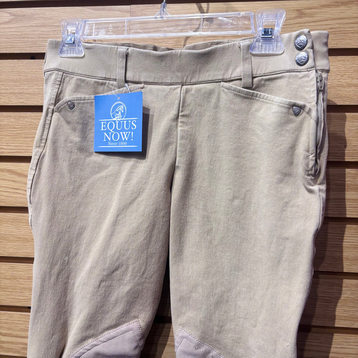 Used Ariat 28R Tan Knee Patch Breech