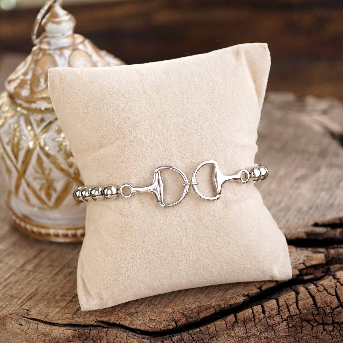 Bit of Shine – Stretch Horse Bit Bracelet