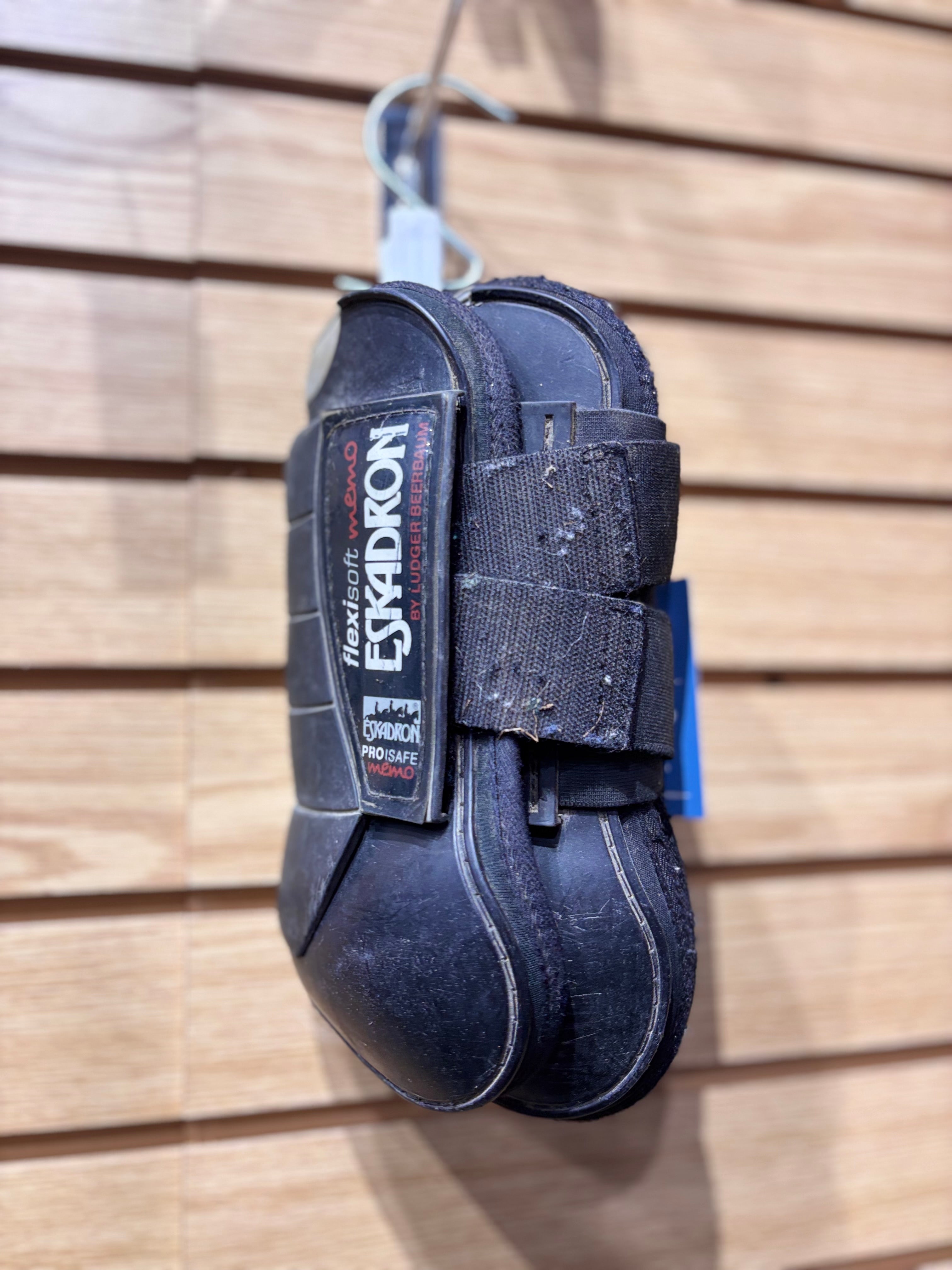 Used Full Black Eskadron Open Front Boots