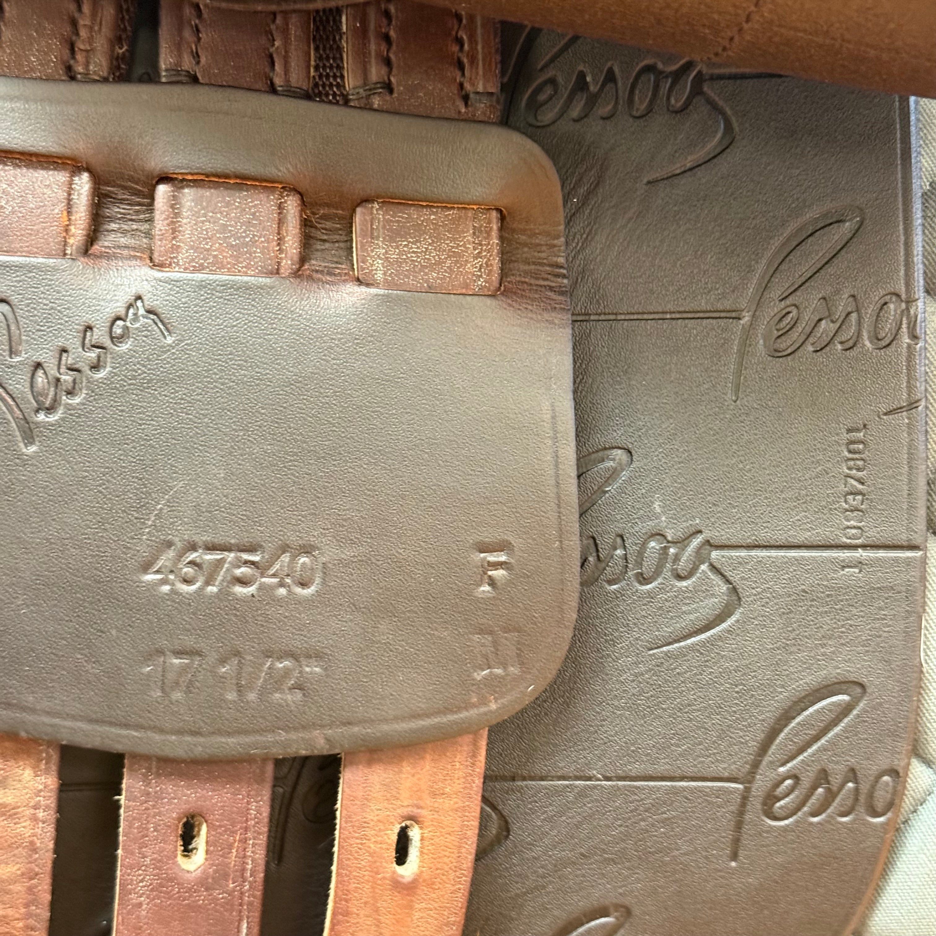 Used Pessoa Gen X Prestige Jump Saddle 17.5" Adjustable Tree
