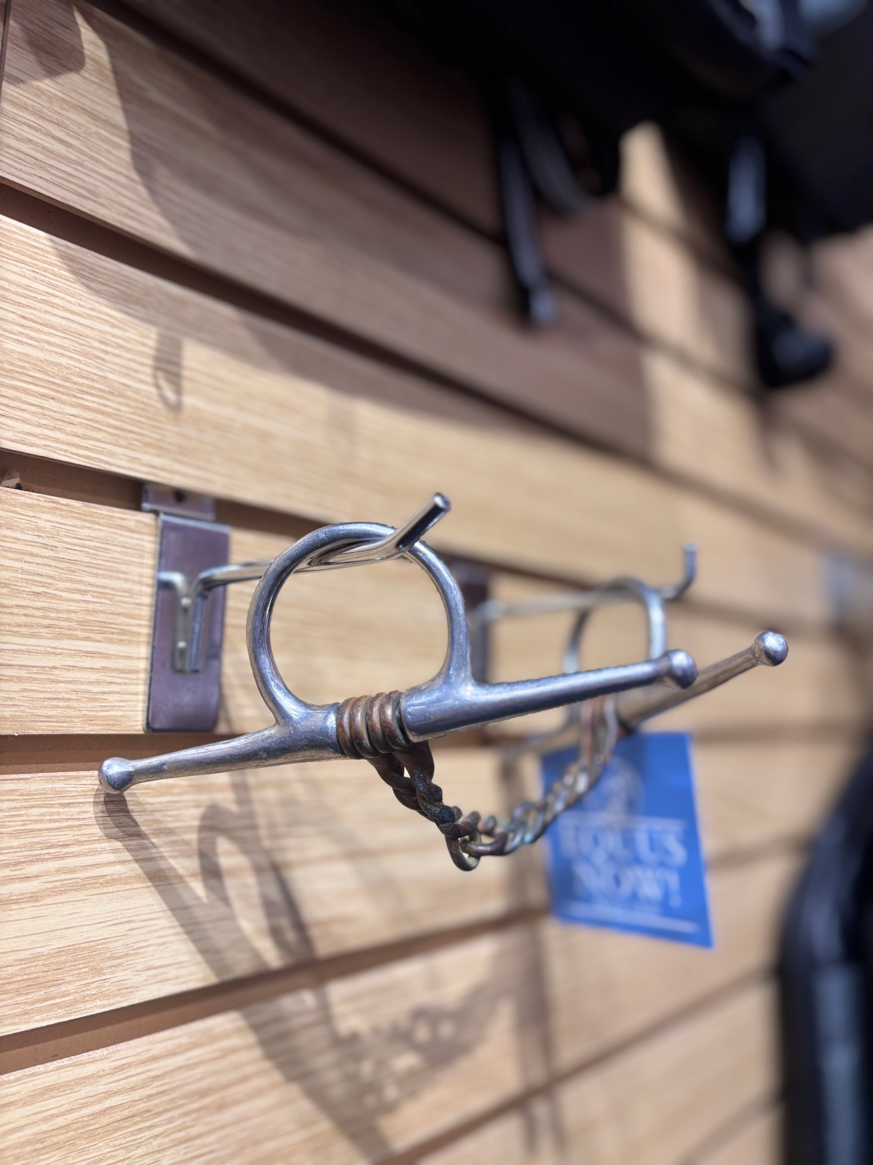 Used 5" Full Cheek Copper Double Twisted Wire Snaffle