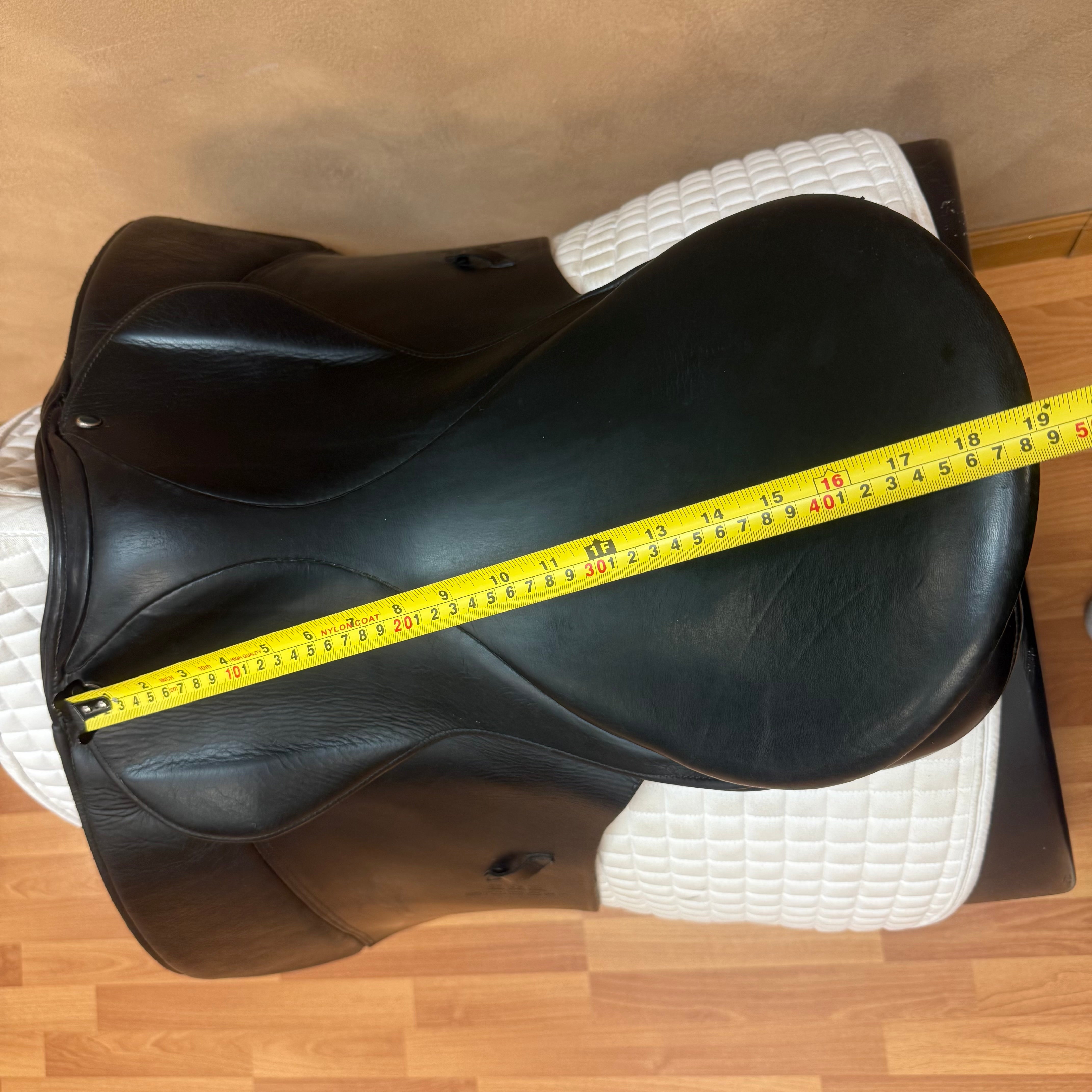Used Stubben Scandica Dressage Saddle 19" Wide Tree