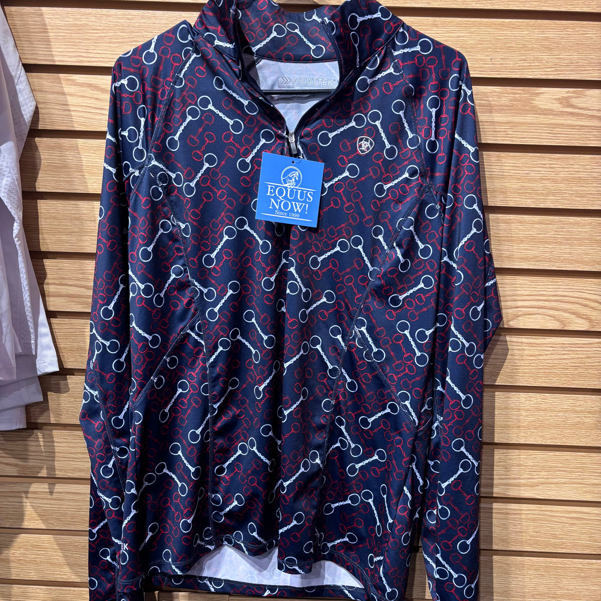Used Large Navy/Bits AriatTek Long Sleeve Sun Shirt
