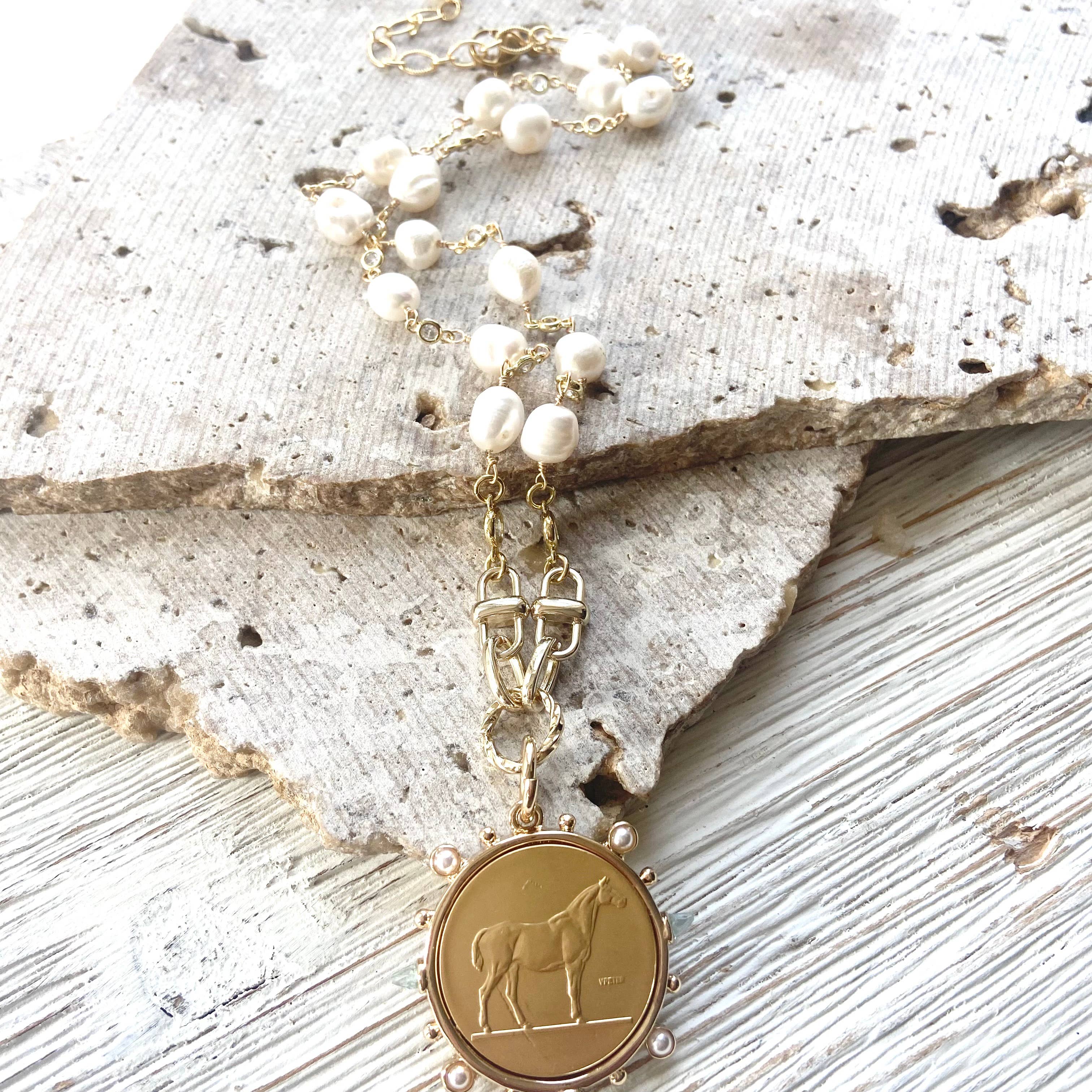 VB&CO Designs Handmade Jewelry - Horse coin equestrian jewelry derby boutique salon