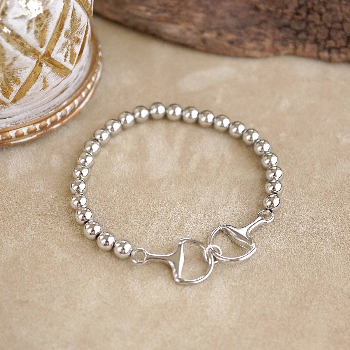 Bit of Shine – Stretch Horse Bit Bracelet