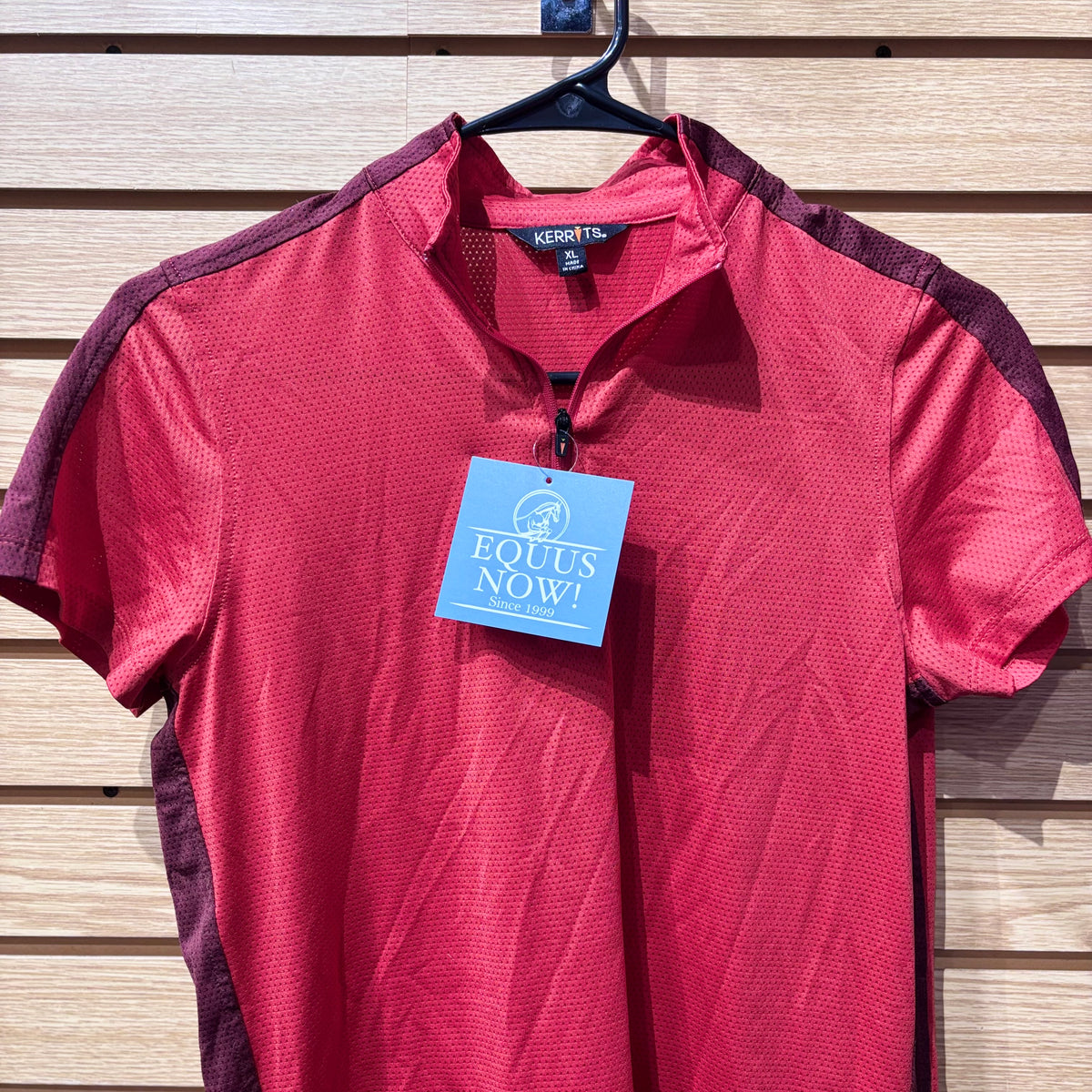 Used Youth XL Red Kerrits Short Sleeve Riding Shirt