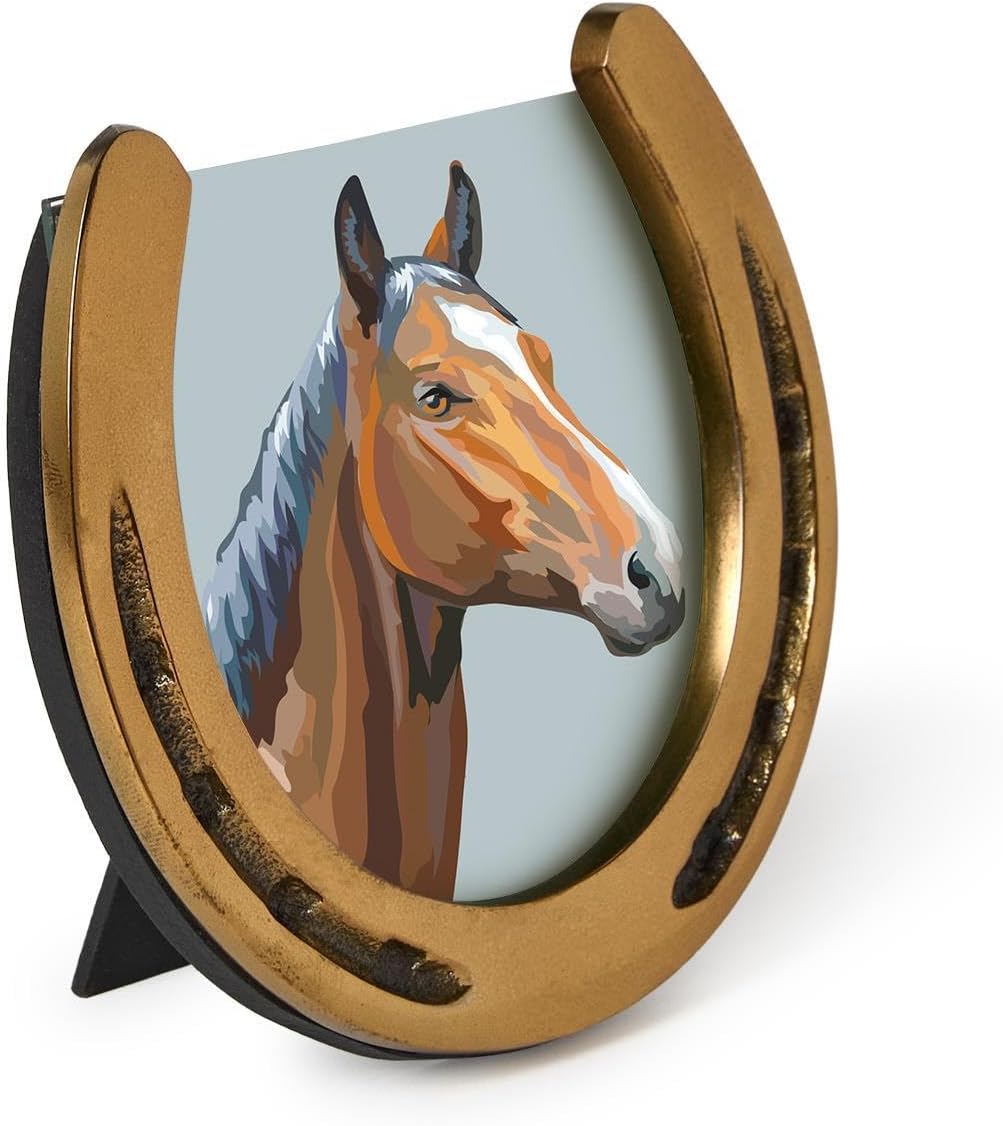 Gold Horseshoe Picture Frame