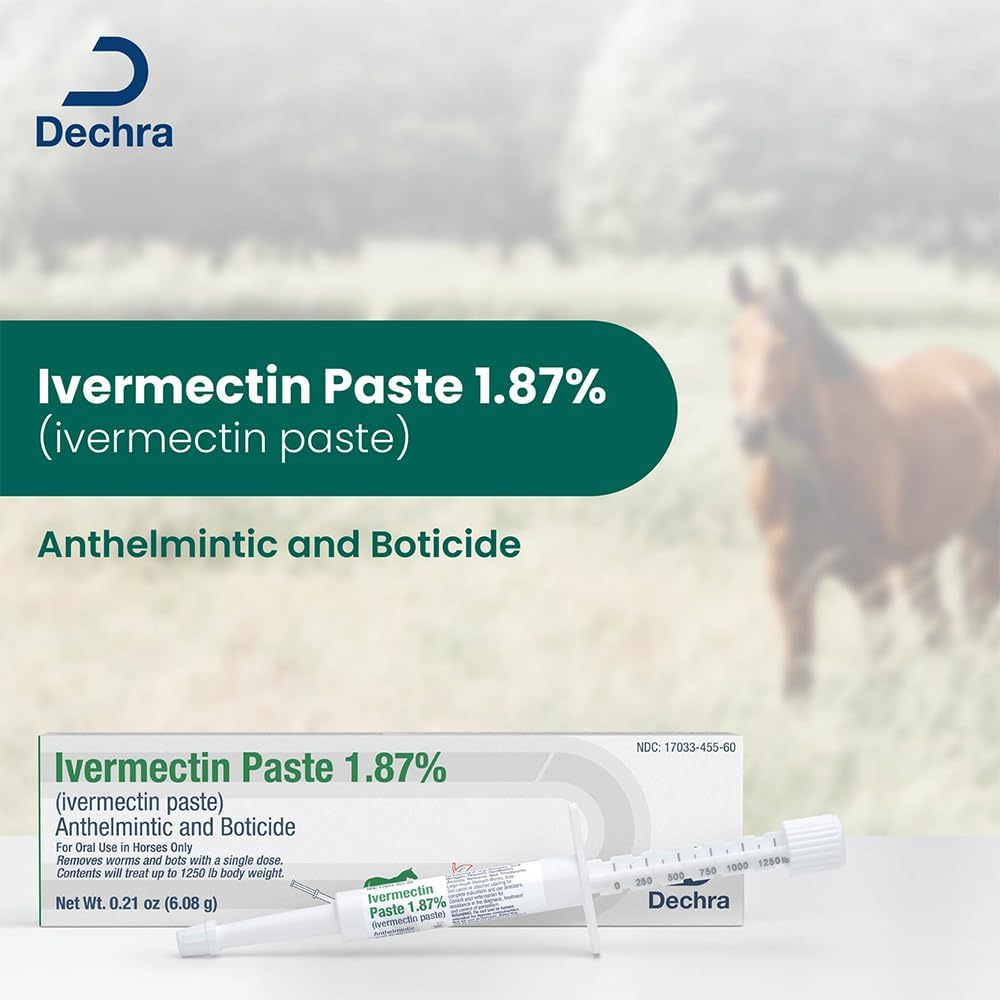 Dechra Ivermectin Paste 1.87% Horse Dewormer