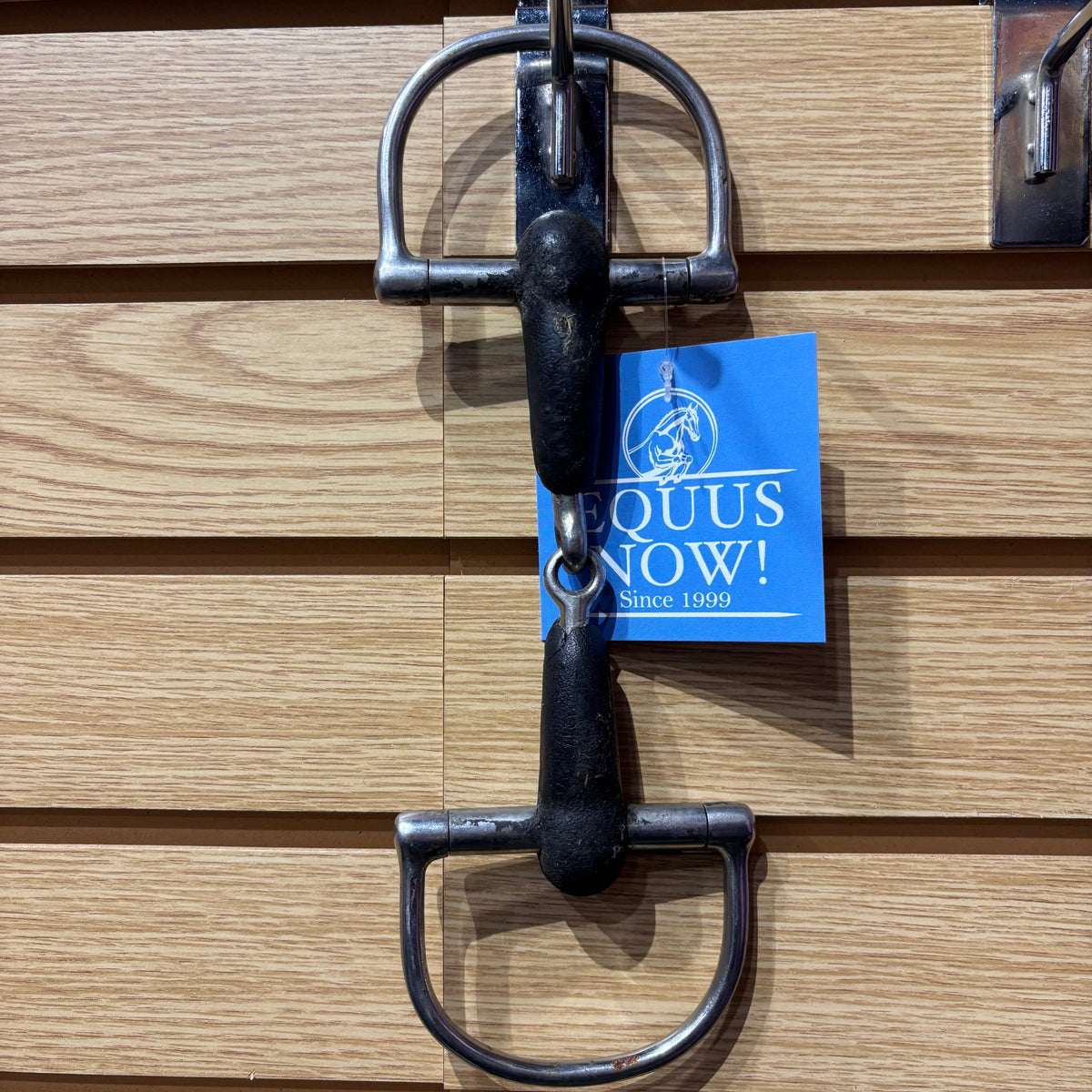 Used 5" Rubber Single Jointed D Ring Snaffle