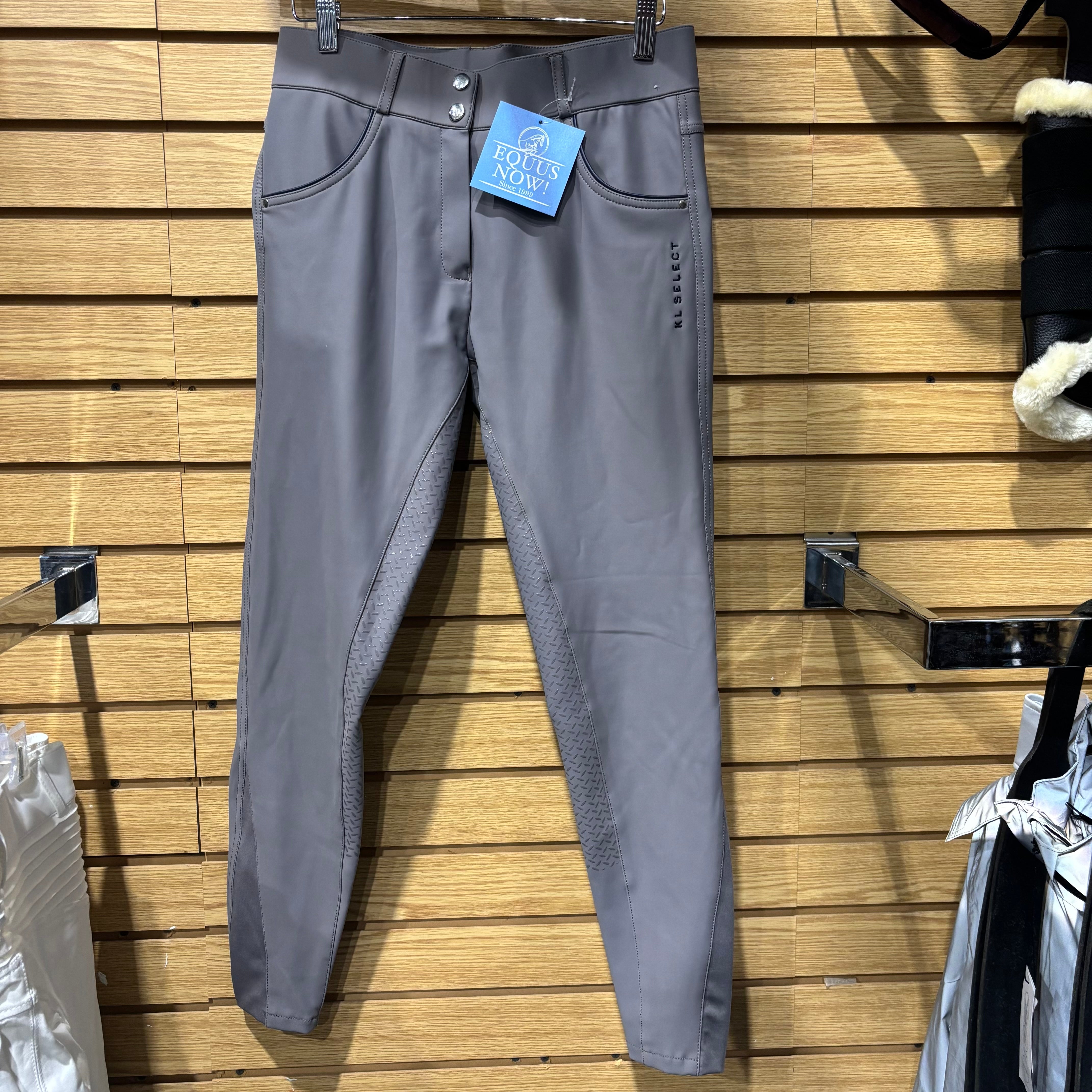 Used KL Select 28R Grey Full Seat Breeches
