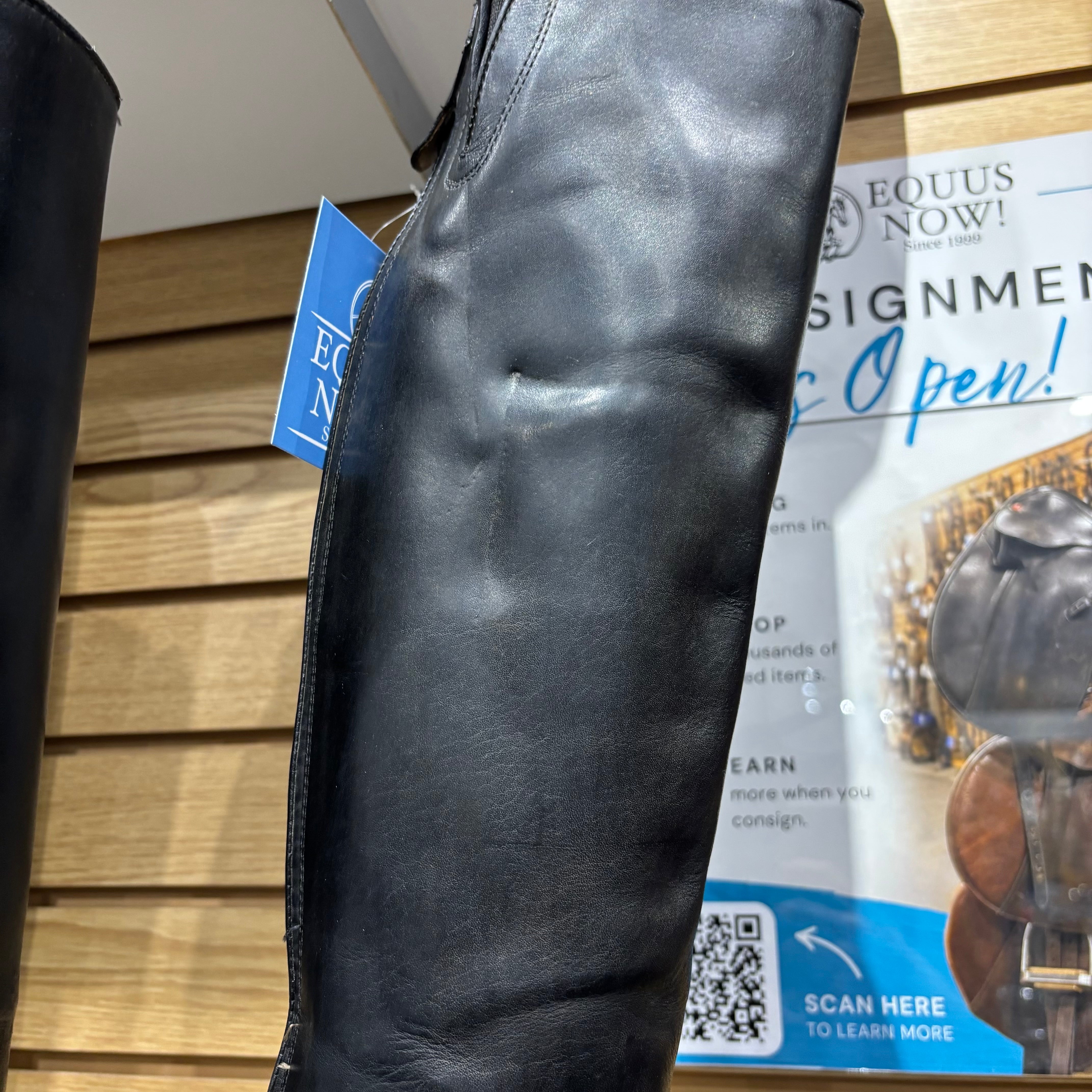 Used Ariat 7.5B Tall/Slim Black Field Boot
