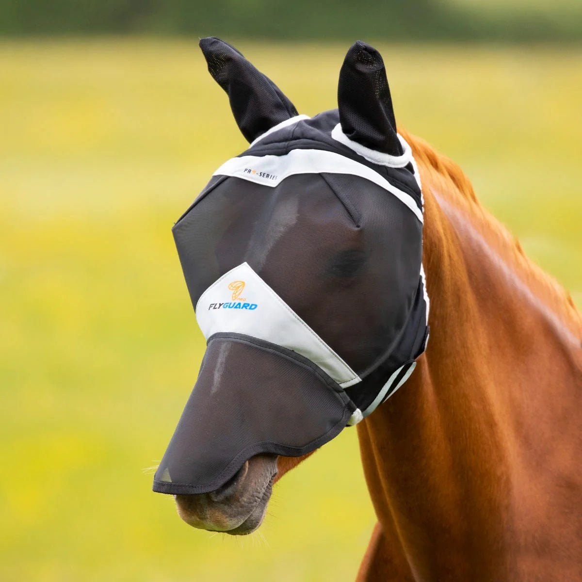 SALE Shires FlyGuard Pro Fine Mesh Fly Mask with Ears & Nose