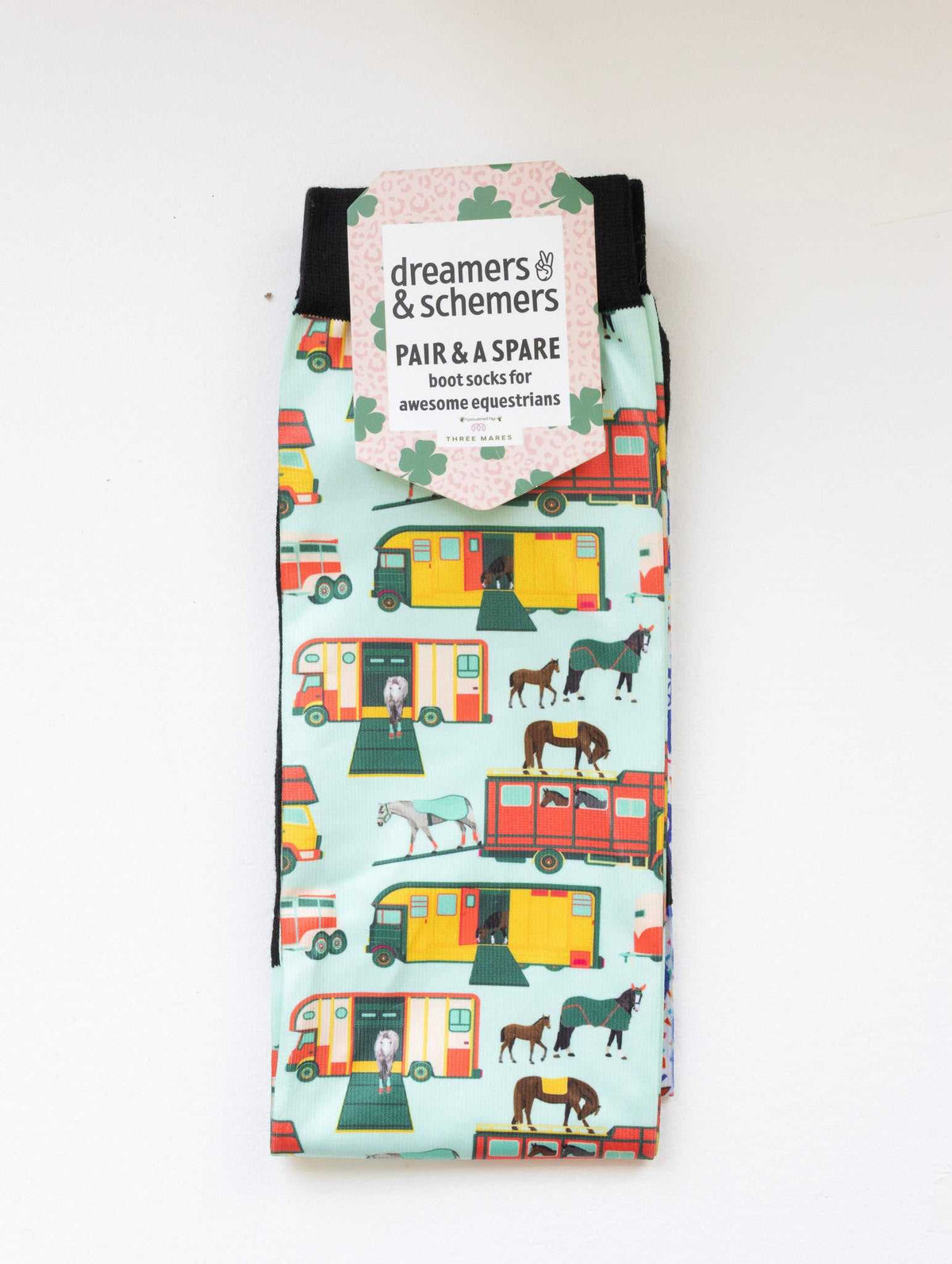 Dreamers & Schemers Pair & A Spare Socks - The Pony Island Retro Trailers