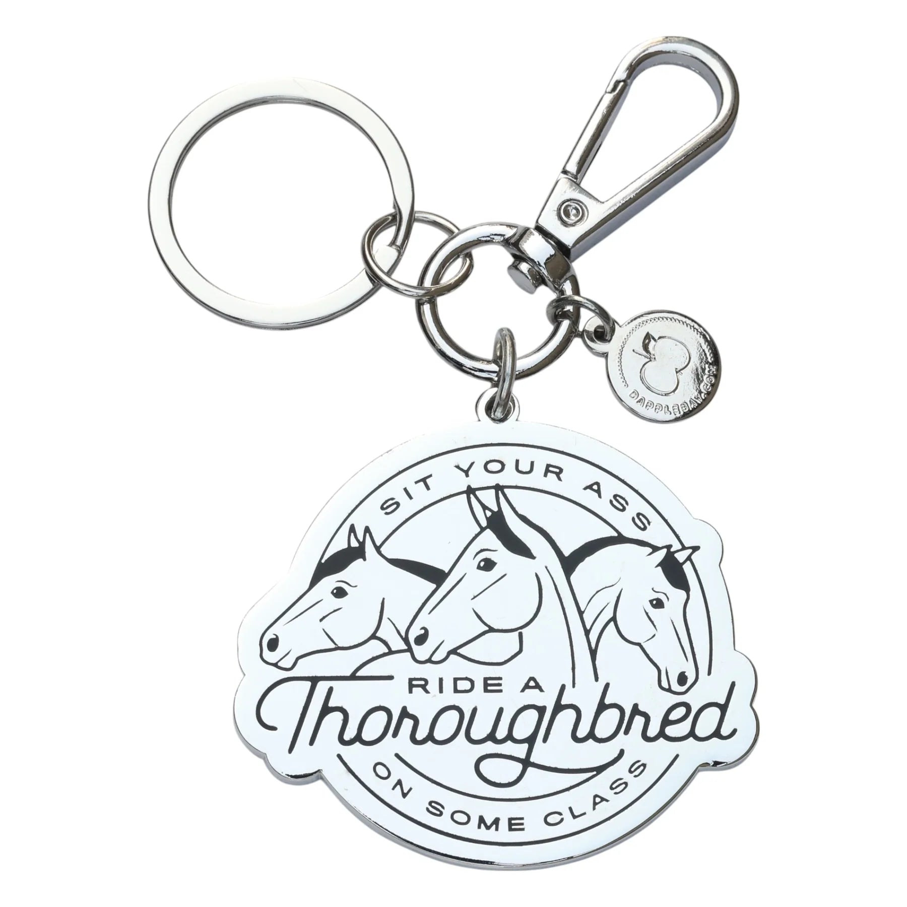 Dapplebay Ride A Thoroughbred Keychain
