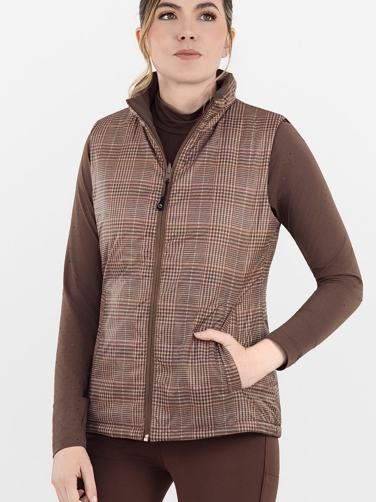 Dapplebay Quilted Reversible Vest Chocolate