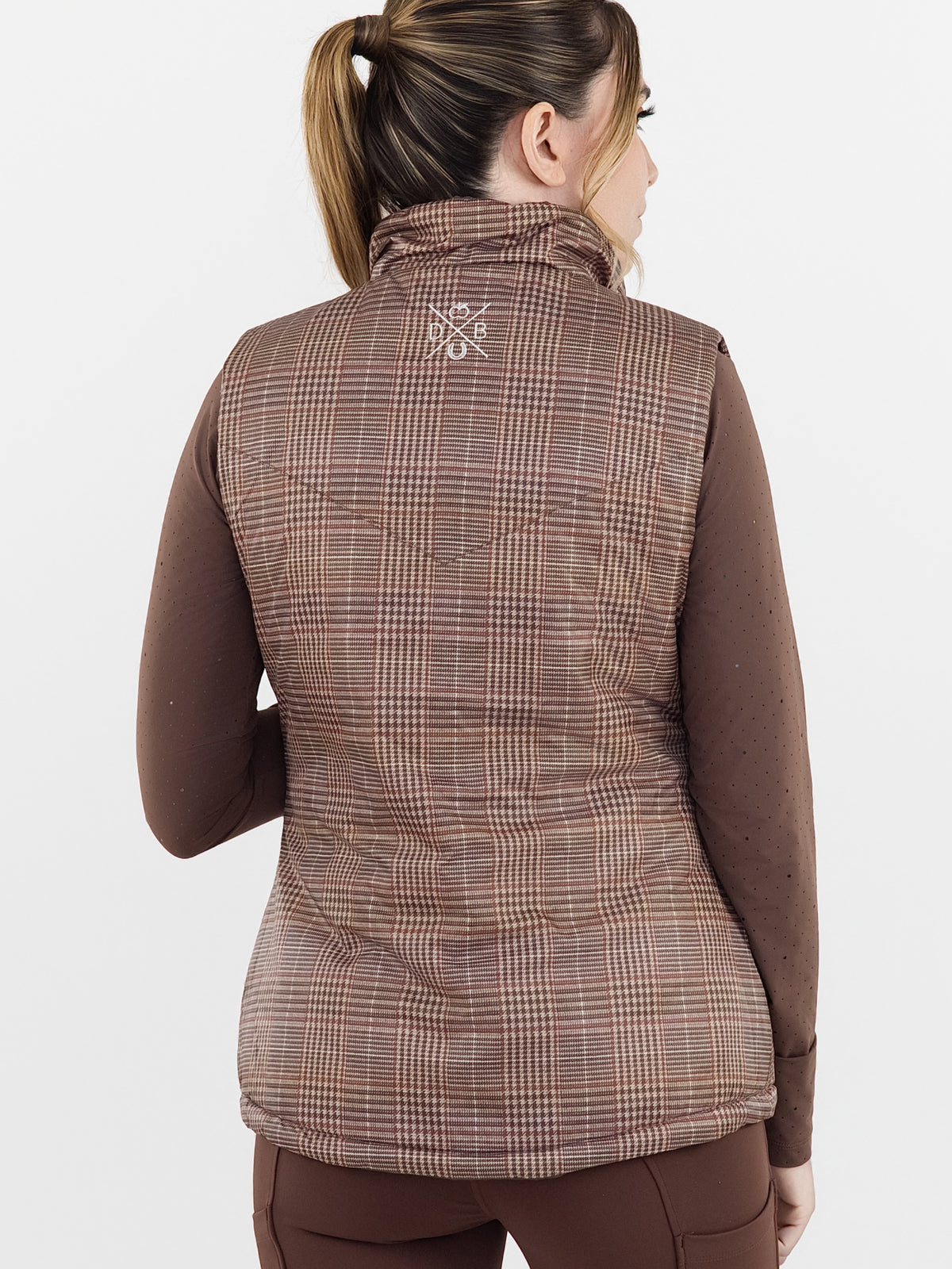 Dapplebay Quilted Reversible Vest Chocolate